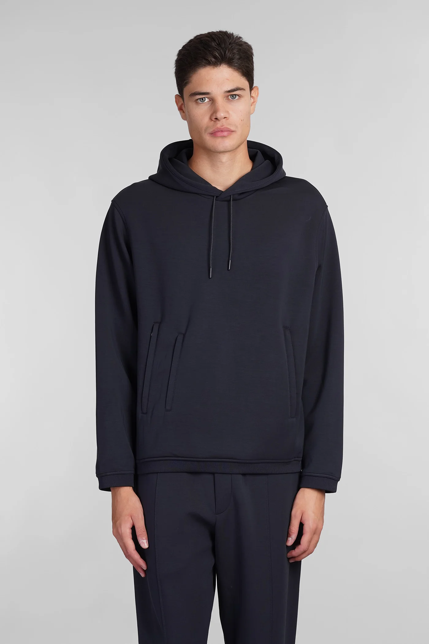 Sweatshirt in blue polyester