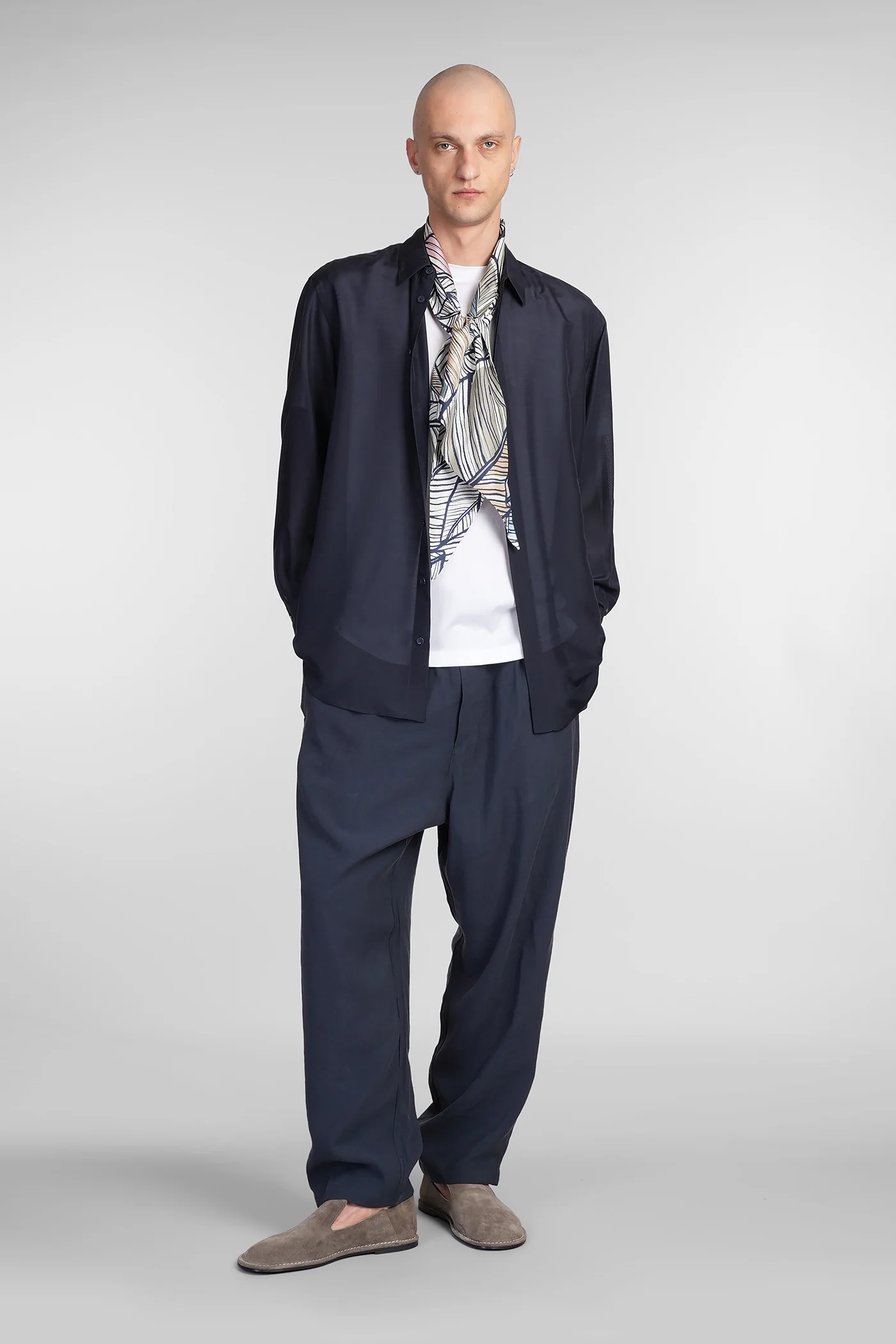 T-Shirt in white wool and polyester - Image 2