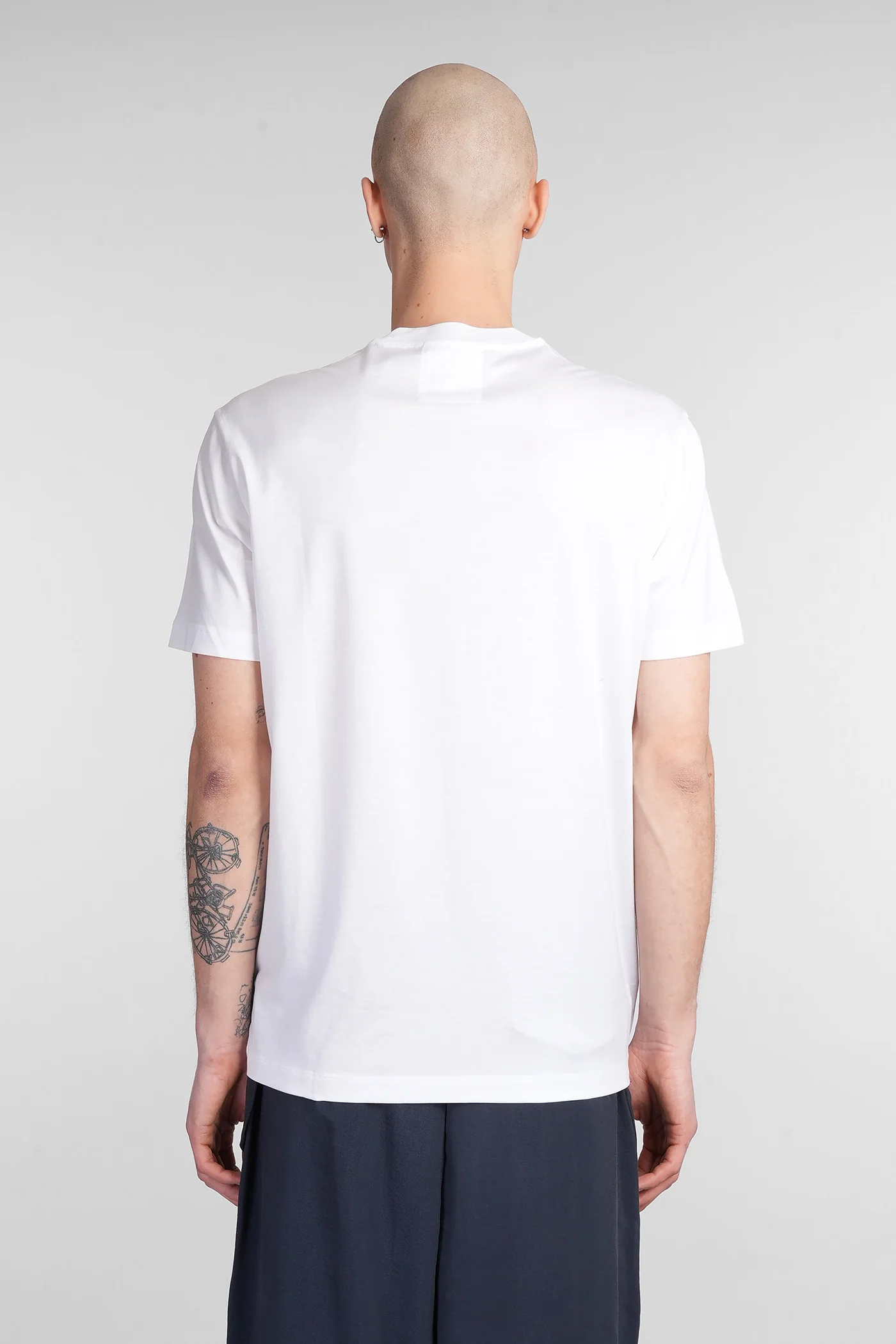 T-Shirt in white wool and polyester - Image 3