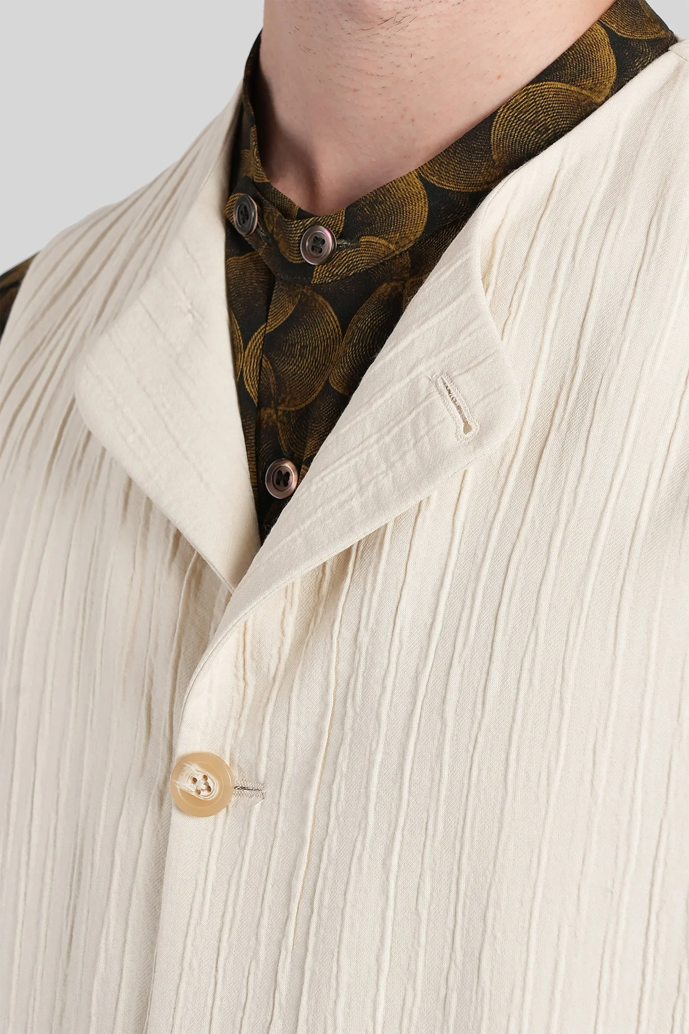 Vest in beige viscose - Image 5