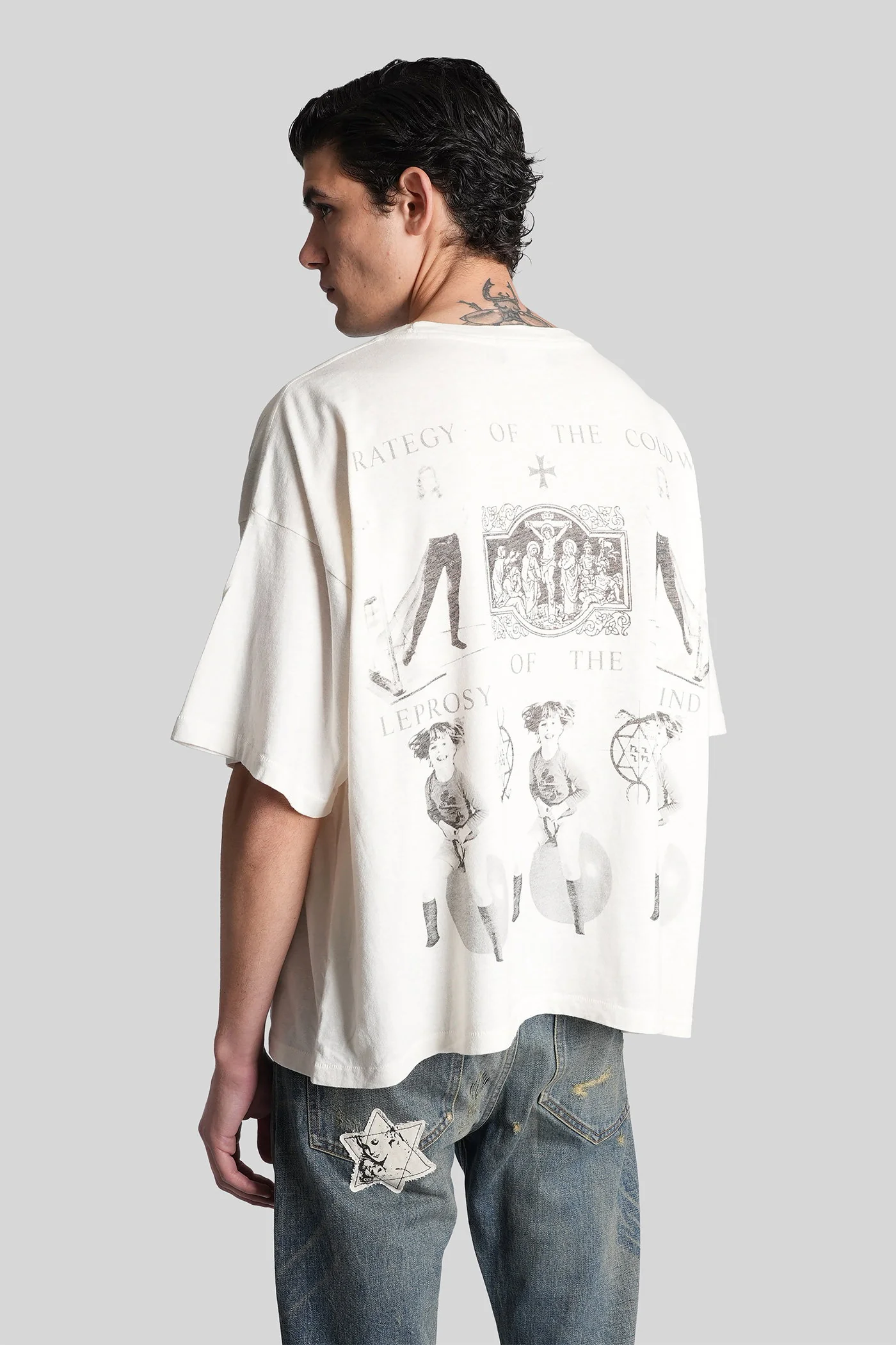 T-Shirt in white cotton - Image 3