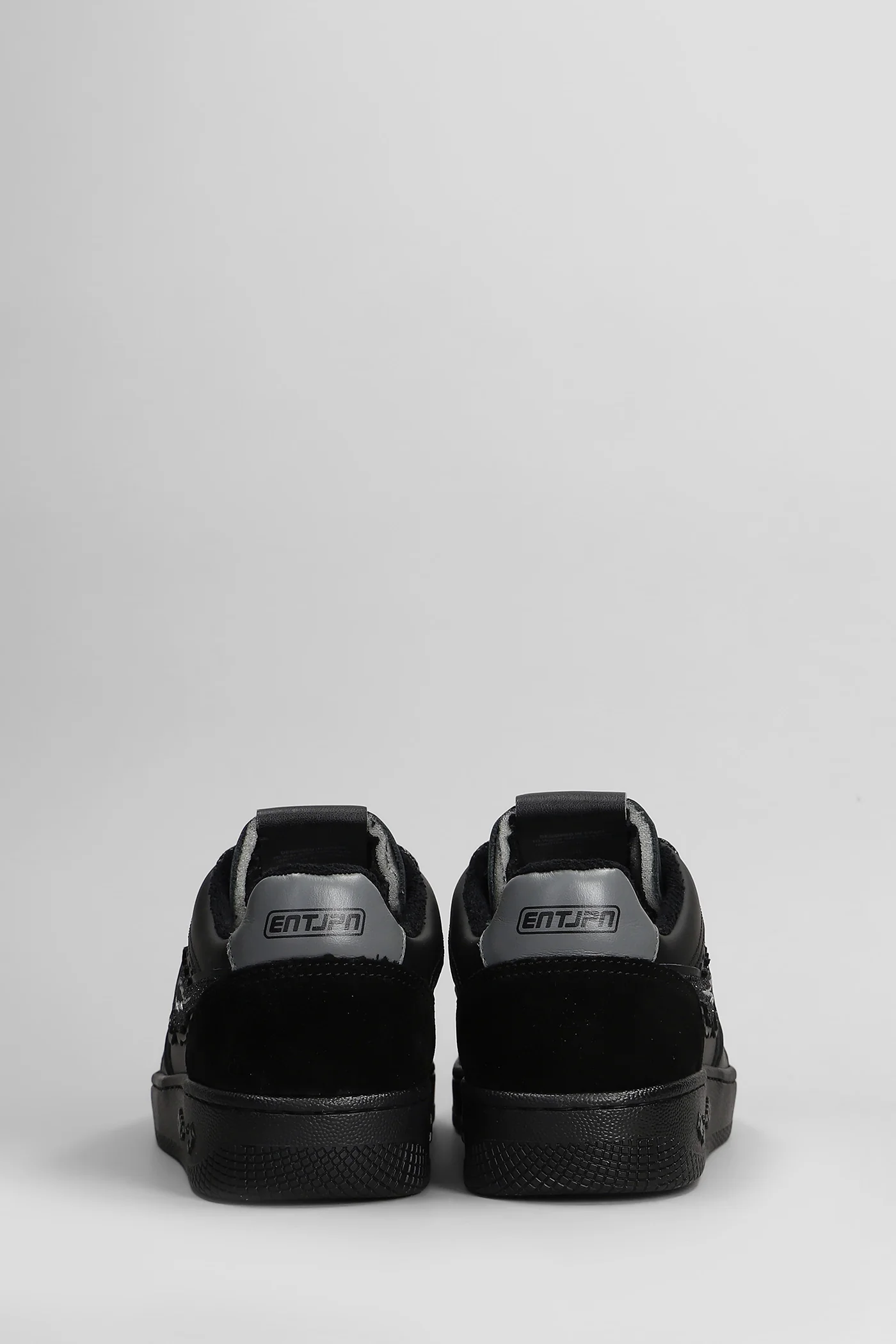Egg Rocket Sneakers in black suede and leather - Image 4