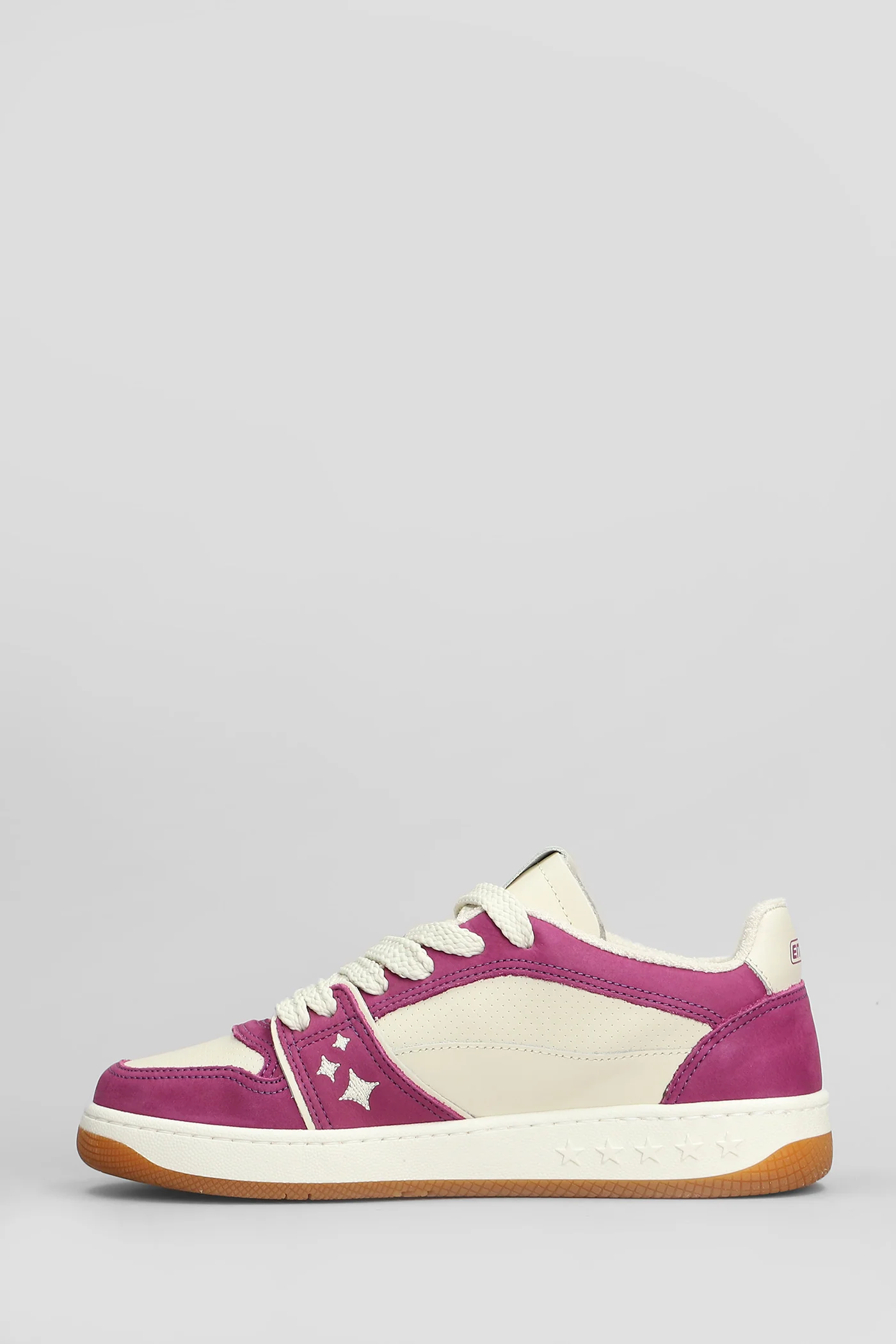 Egg Rocket Sneakers in white suede and leather - Image 3