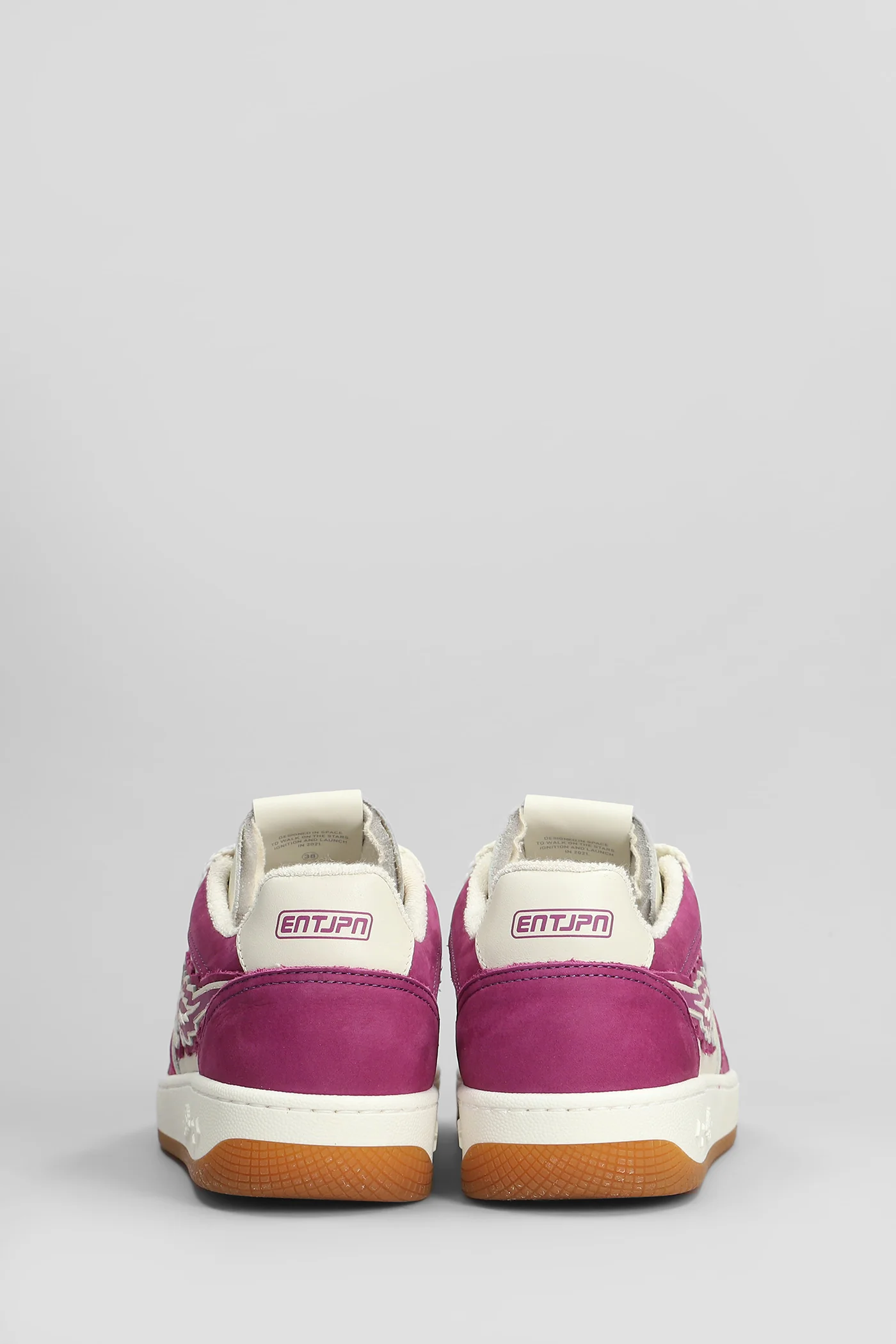 Egg Rocket Sneakers in white suede and leather - Image 4