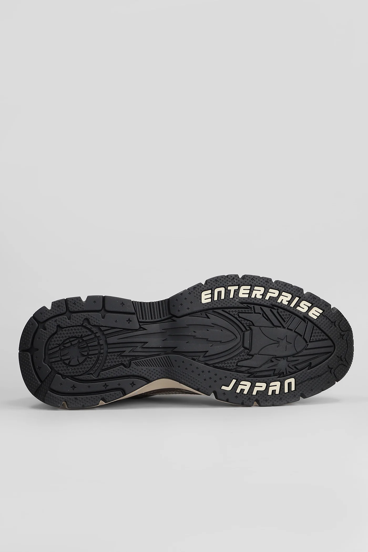 Run Rocket Sneakers in beige leather and fabric - Image 5