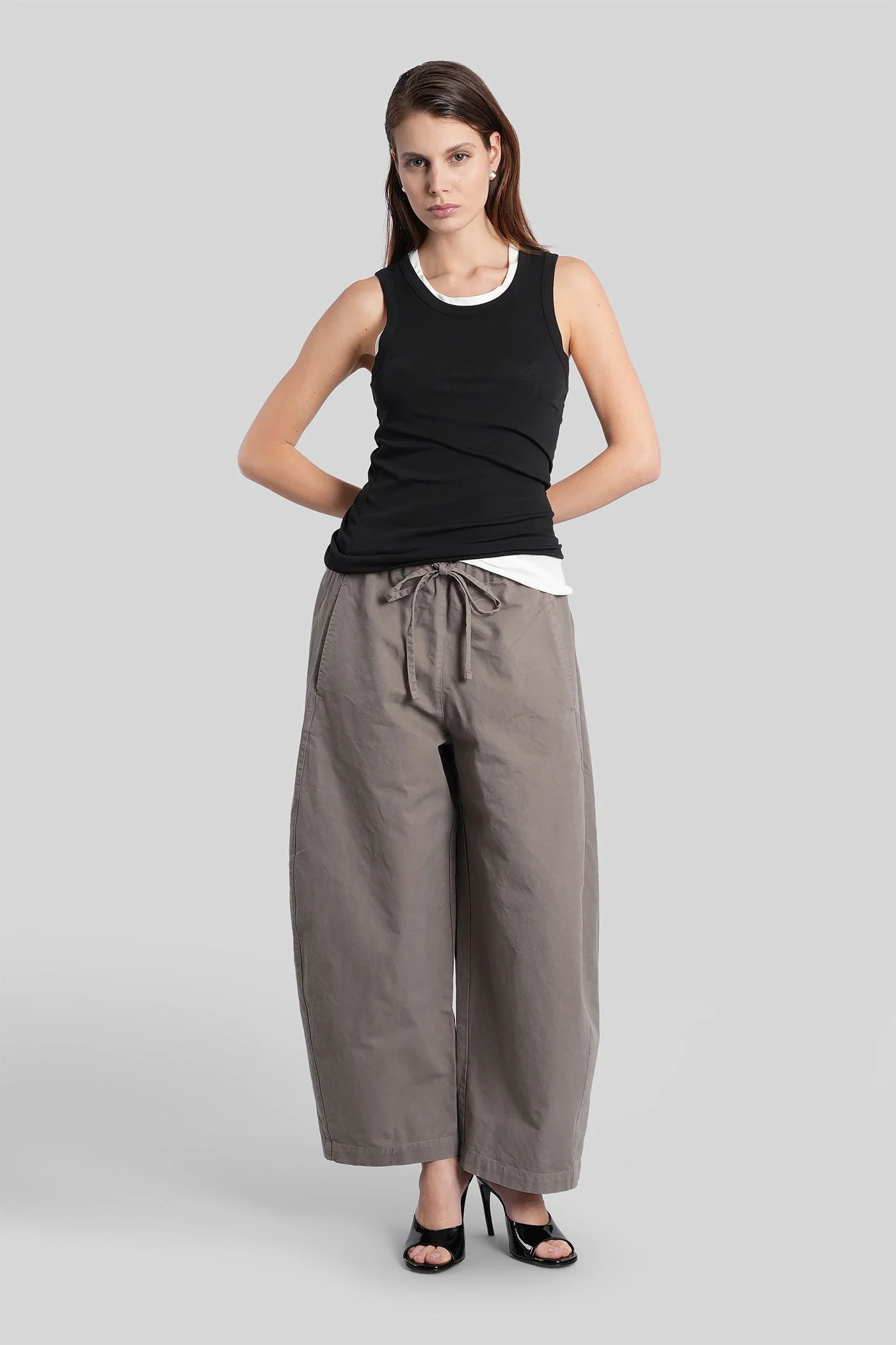 Pants in grey cotton - Image 2