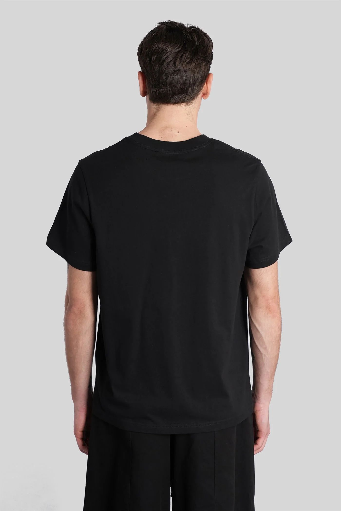 T-Shirt in black cotton - Image 3