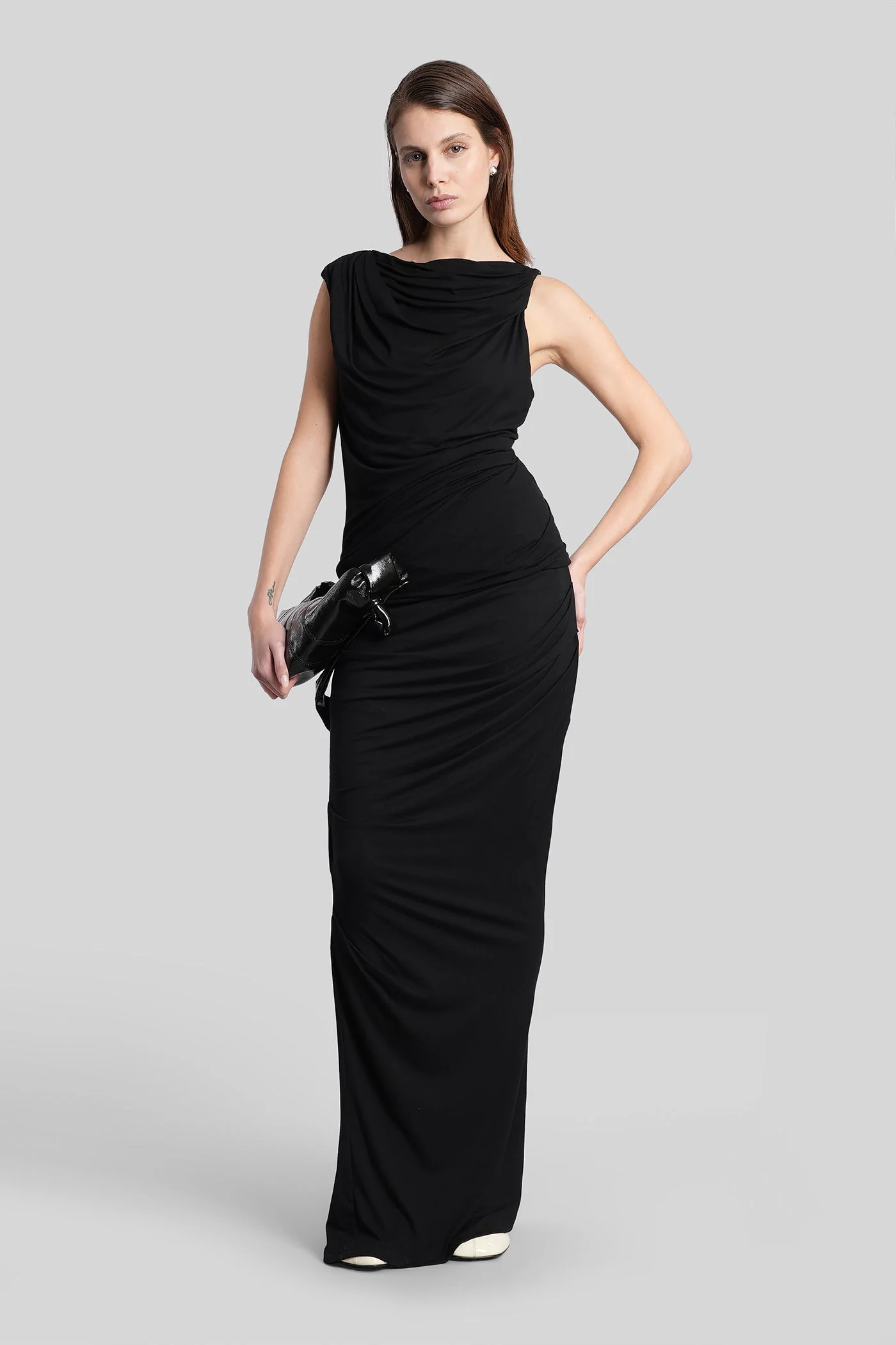 Topwear in black viscose - Image 2