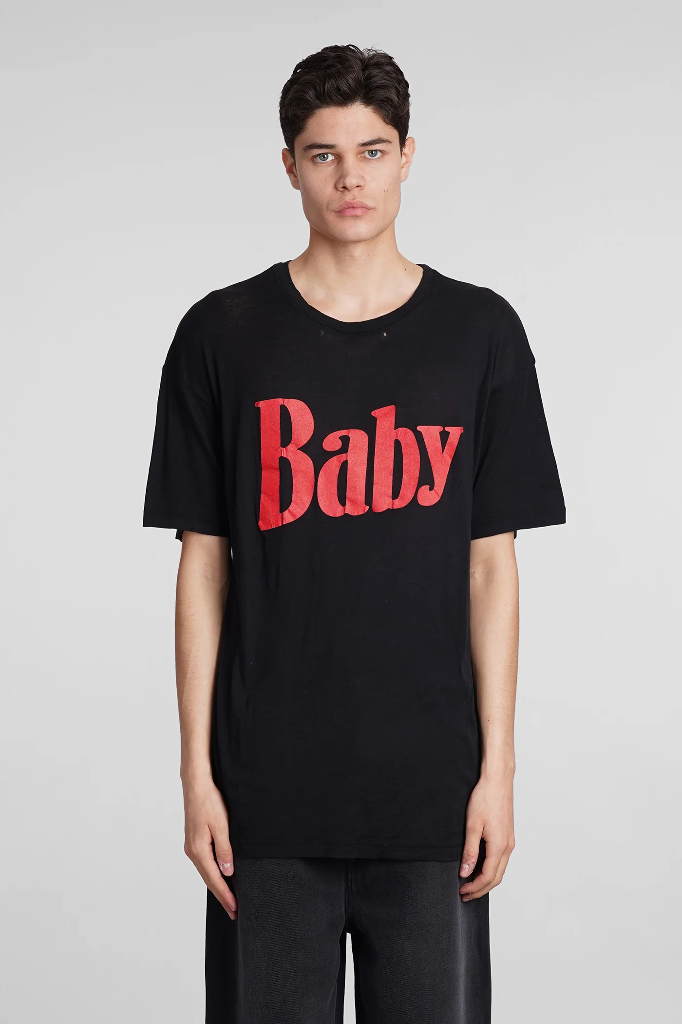 T-Shirt in black cotton