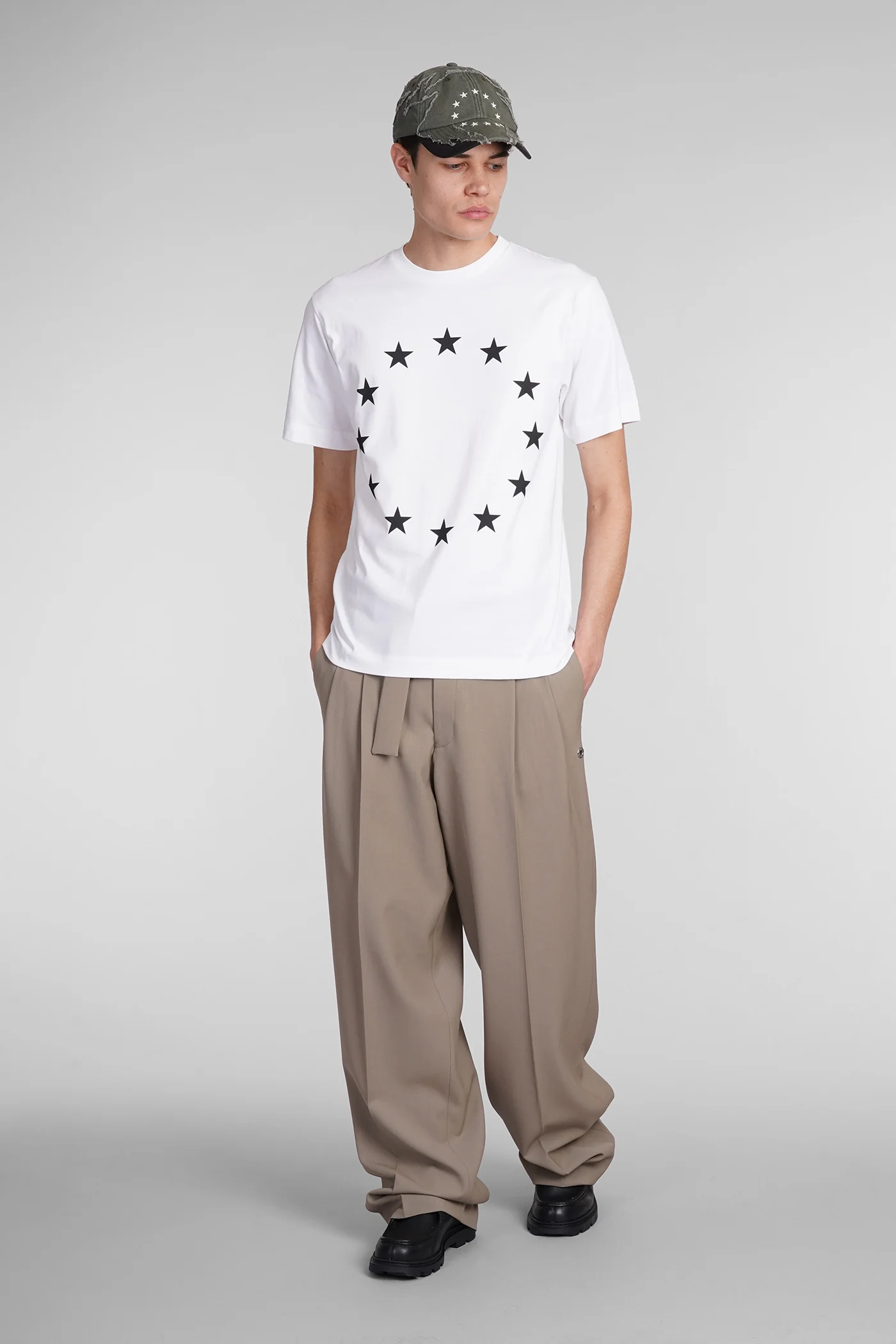 Pants in beige wool - Image 2