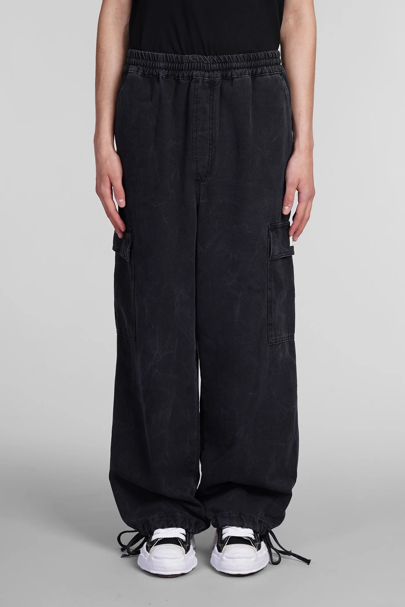 Pants in black cotton - Image 36