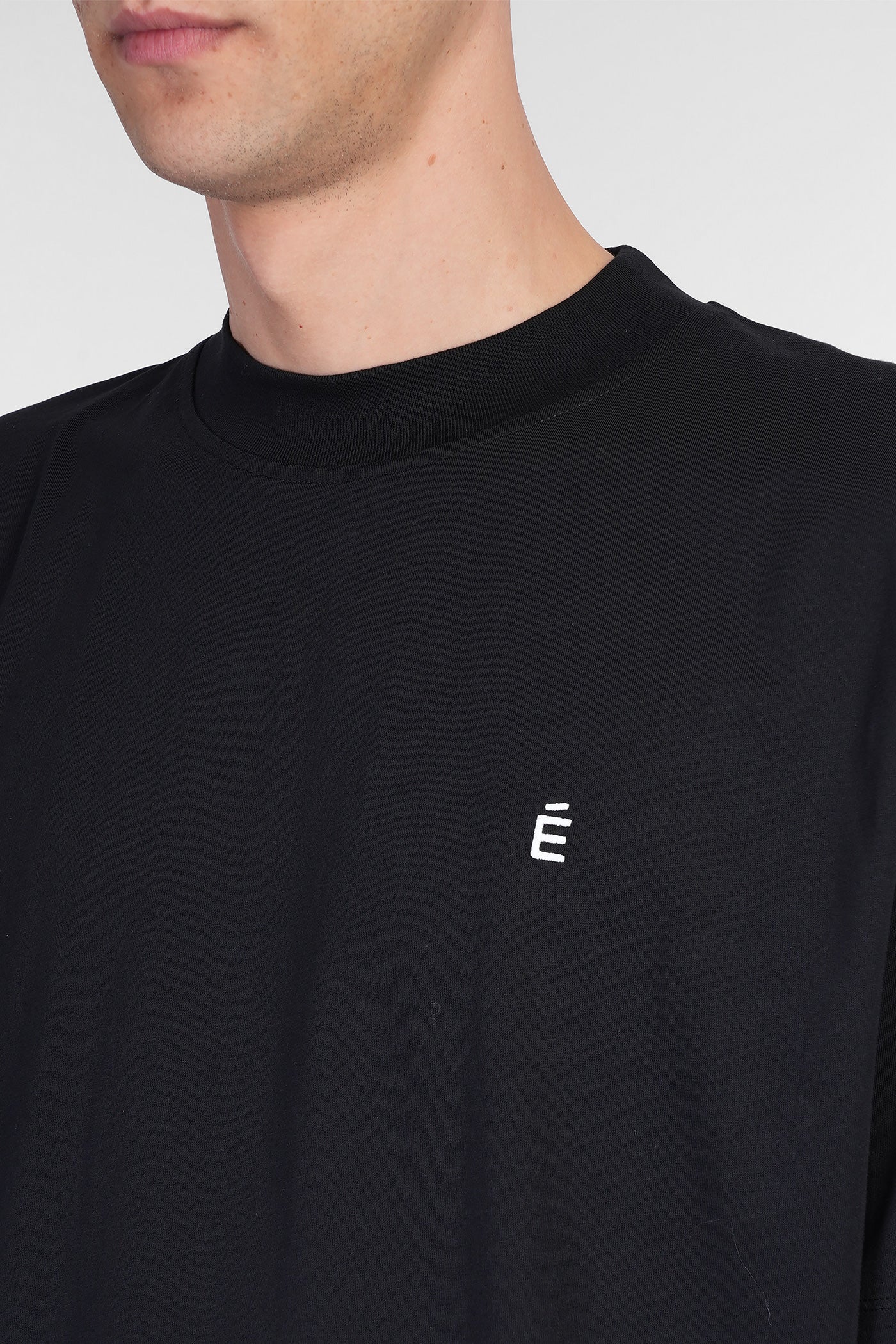 T-Shirt in black cotton - Image 5