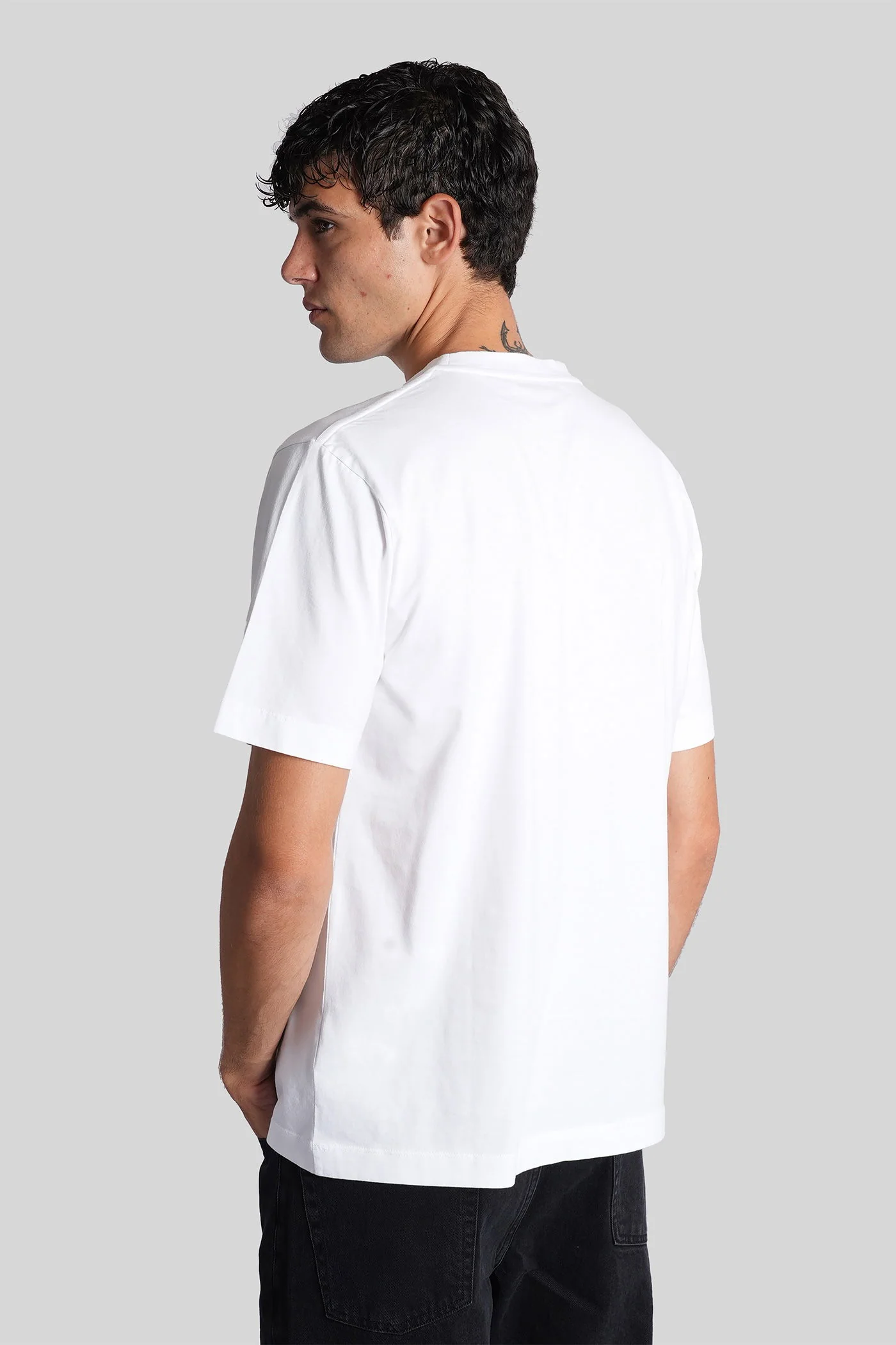 T-Shirt in white cotton - Image 3