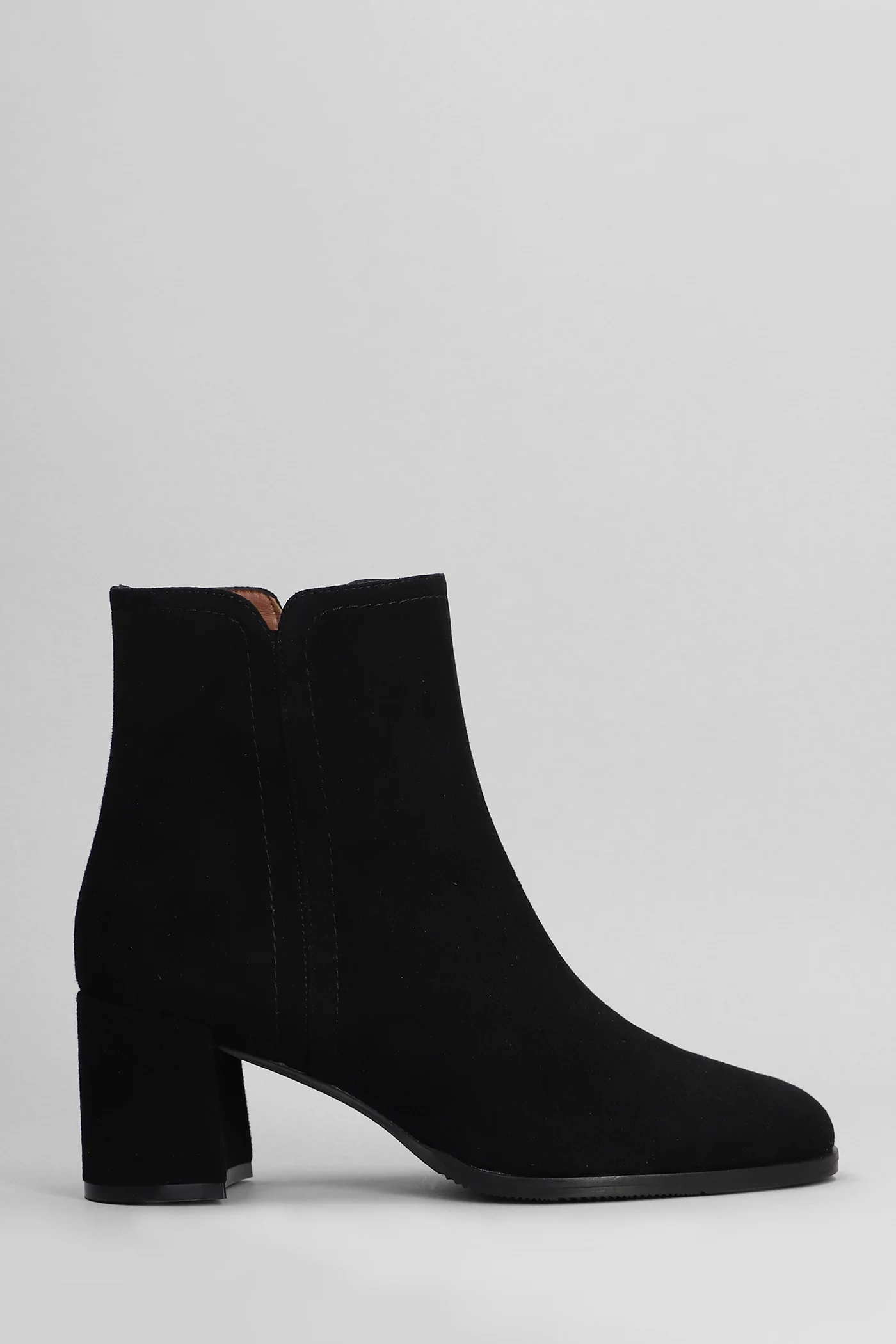 High heels Ankle boots in black suede