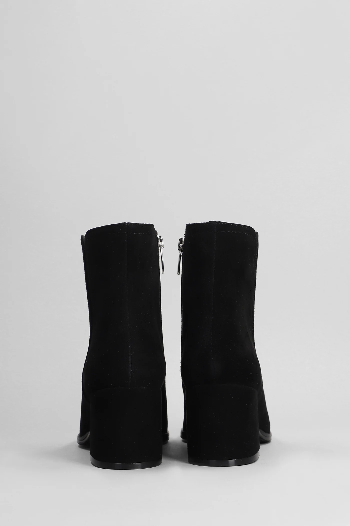 High heels Ankle boots in black suede - Image 4