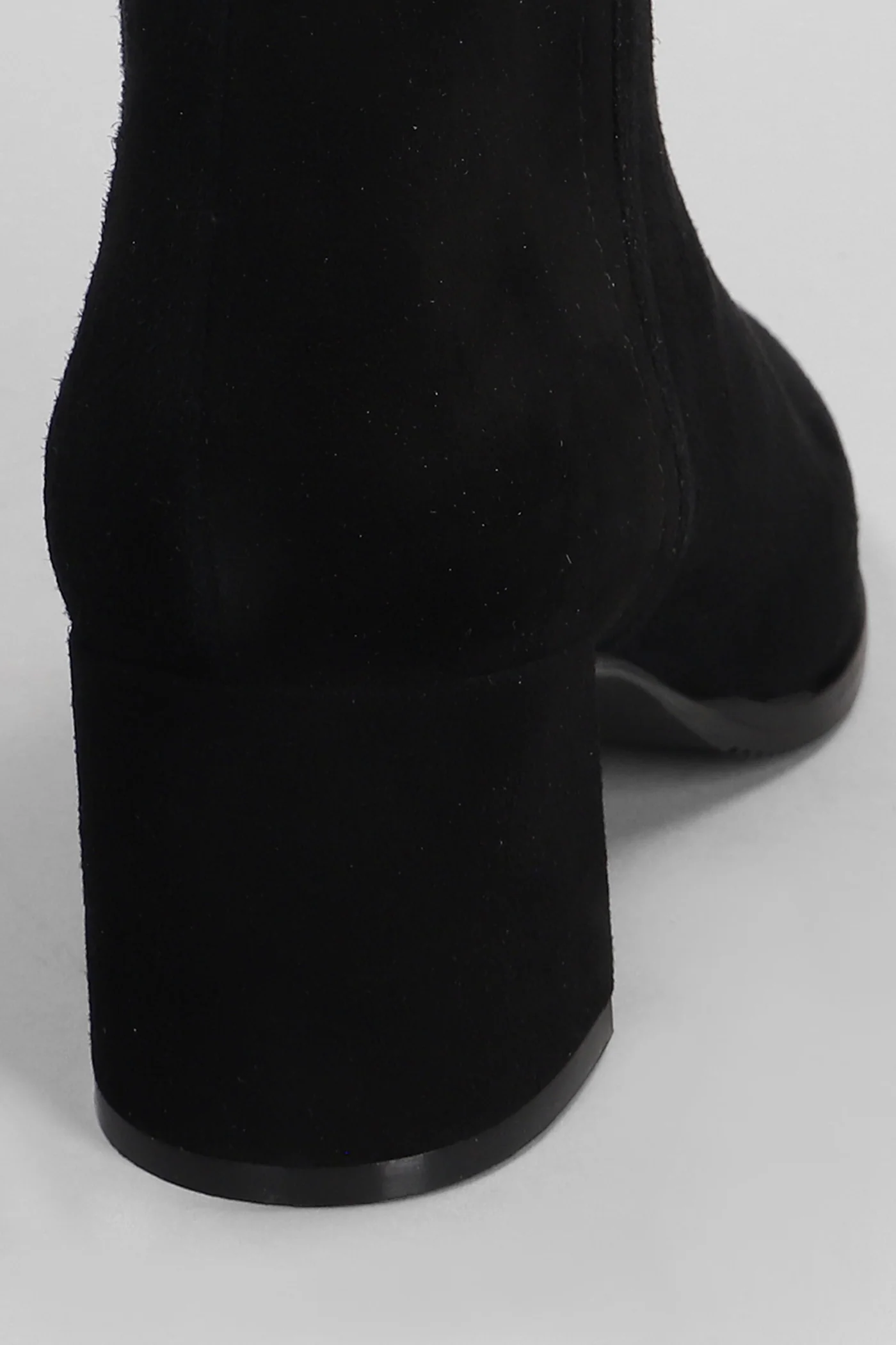 High heels Ankle boots in black suede - Image 5