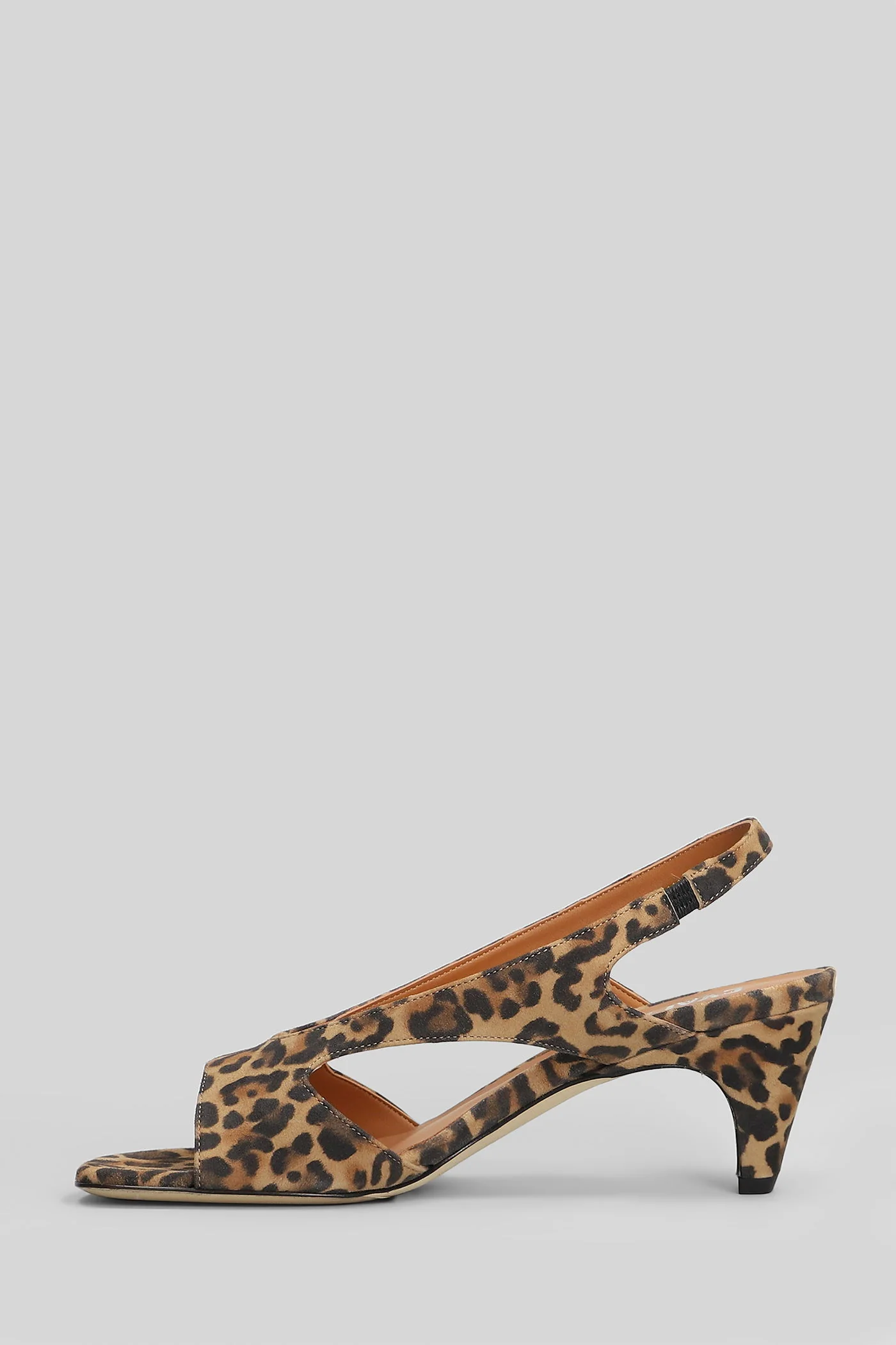 Sandals in Animalier suede - Image 3