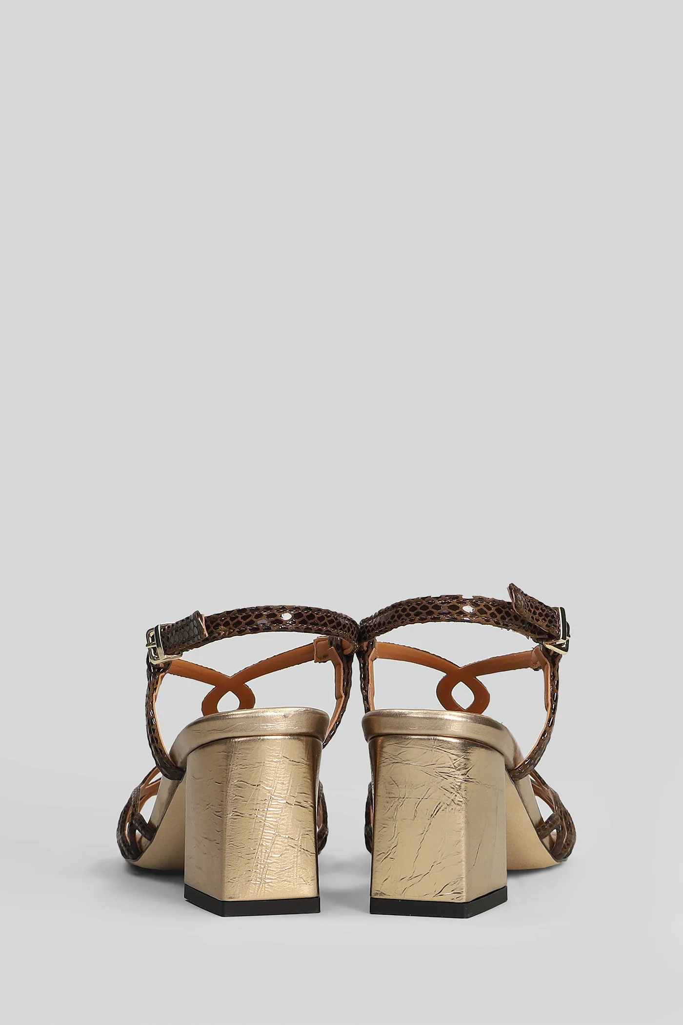 Sandals in dark brown leather - Image 4