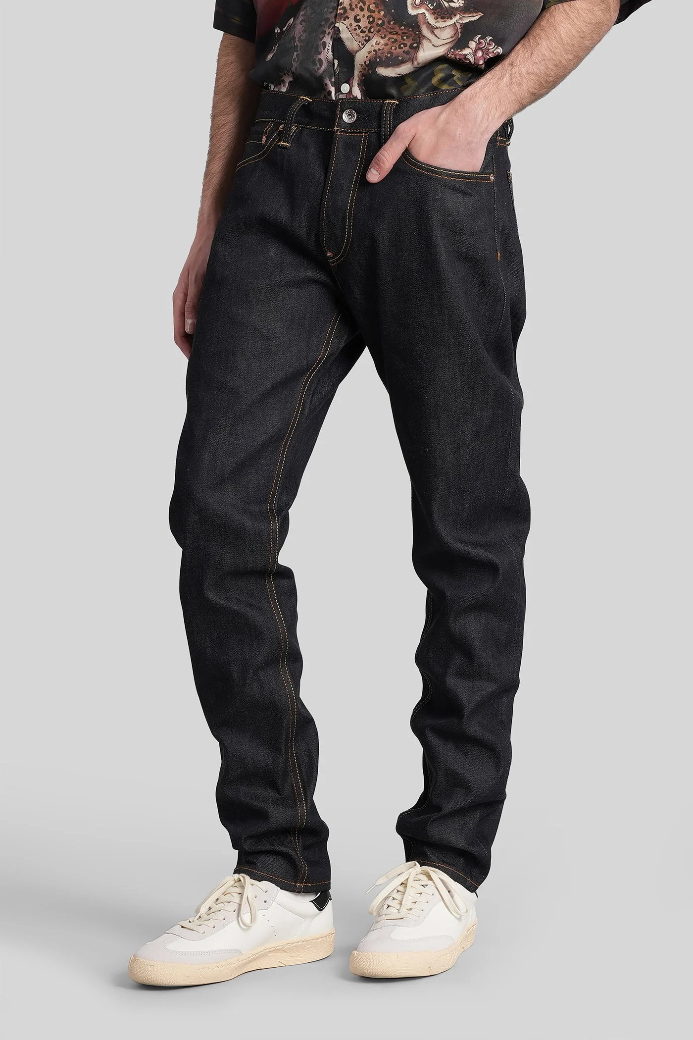 Jeans in blue cotton - Image 4