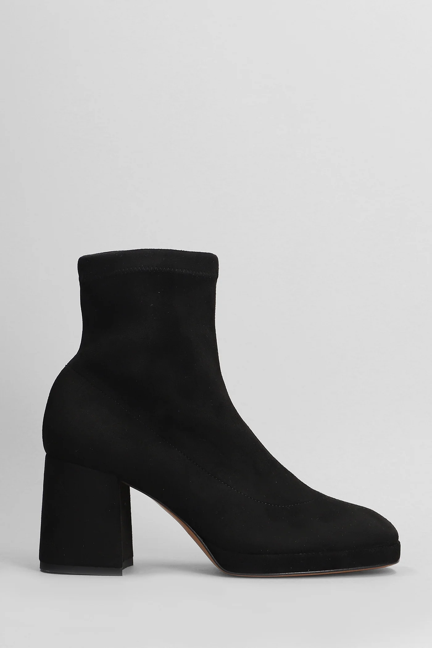 High heels Ankle boots in black suede