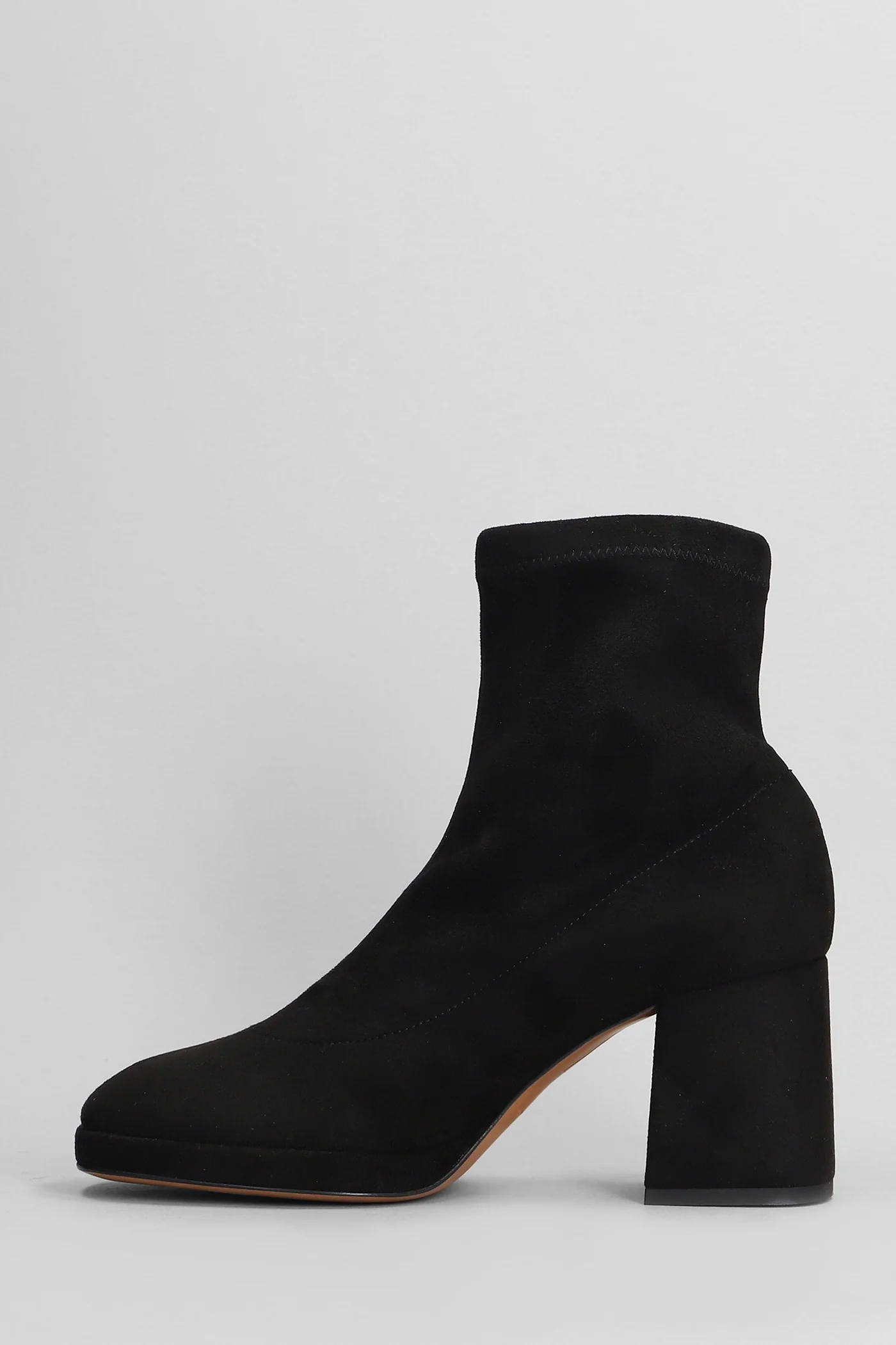 High heels Ankle boots in black suede - Image 3