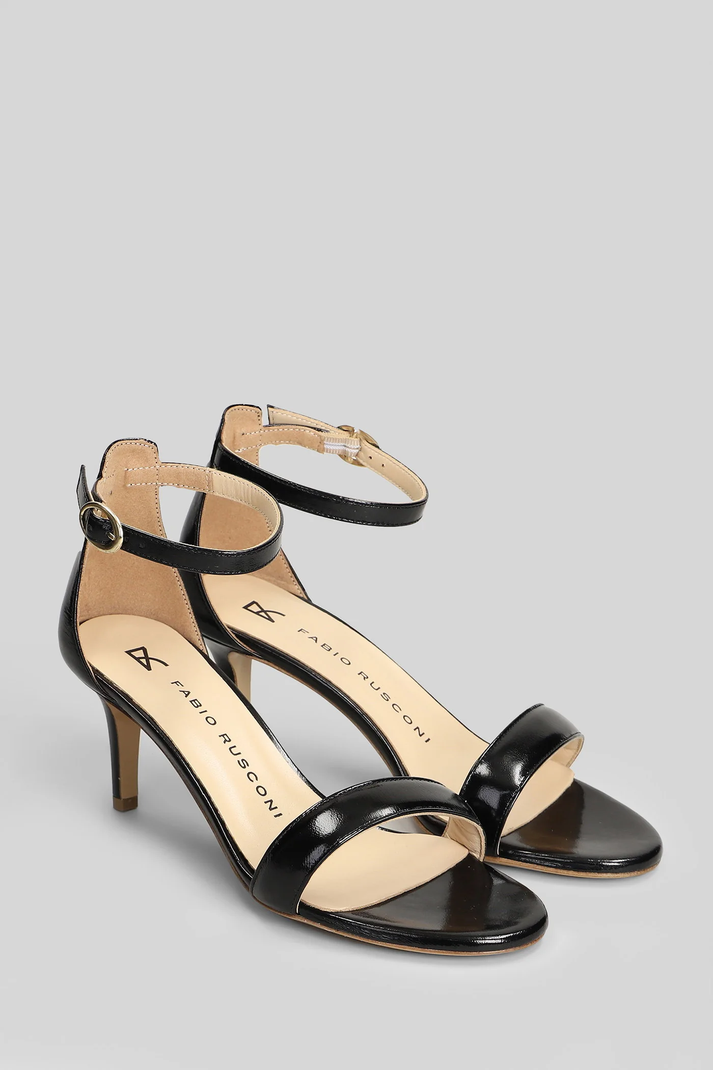 Sandals in black leather - Image 2