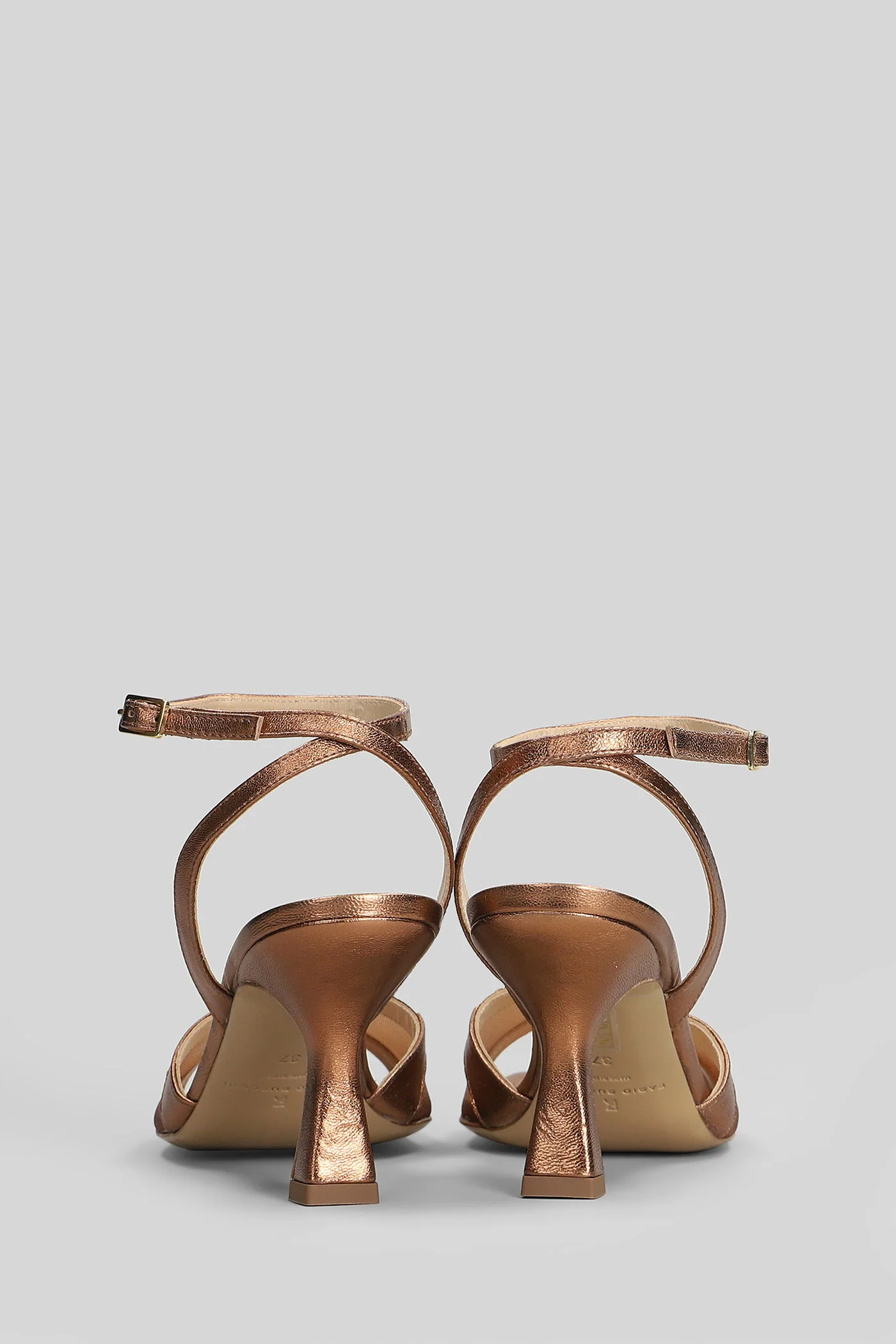 Sandals in bronze leather - Image 4