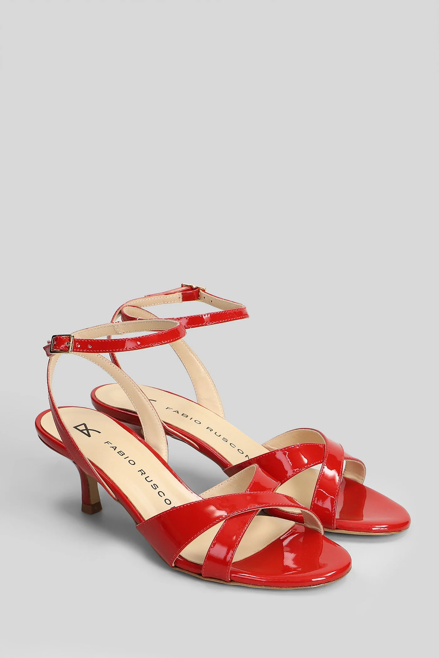 Sandals in red patent leather - Image 2