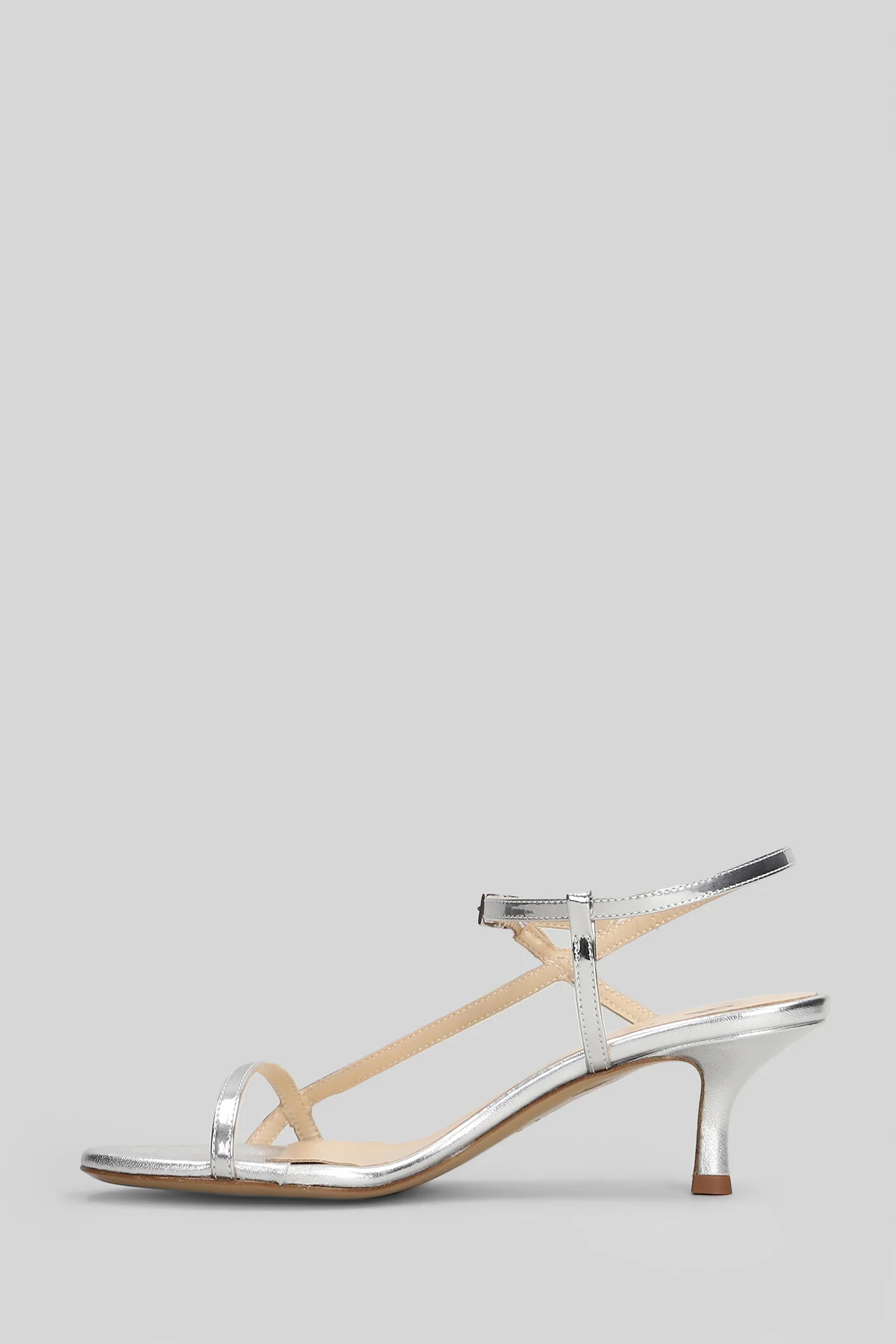 Sandals in silver leather - Image 3