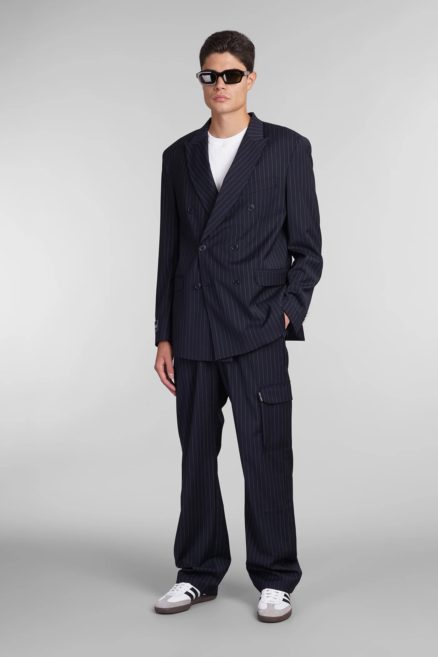 Blazer in blue polyester - Image 2