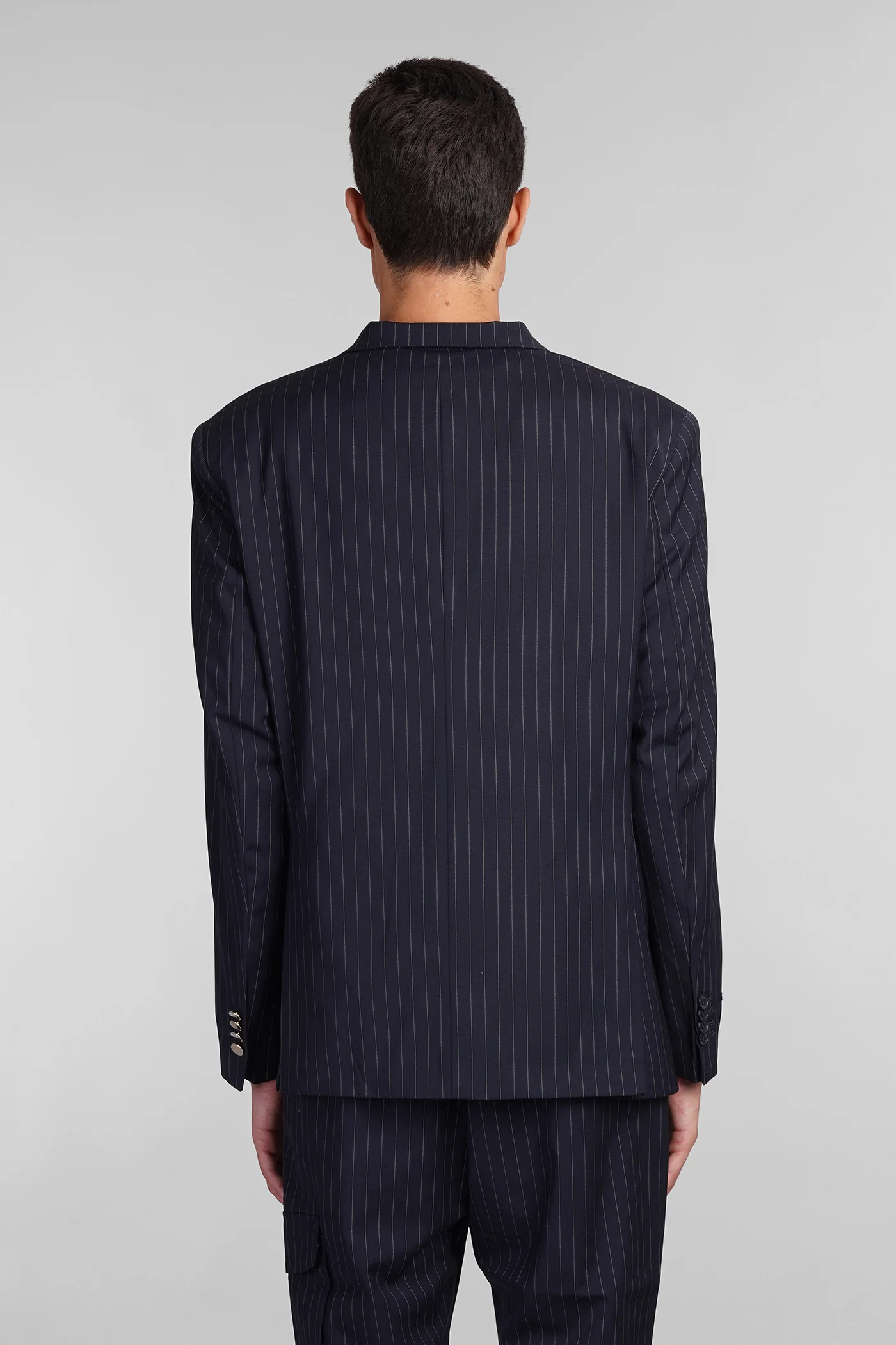 Blazer in blue polyester - Image 3