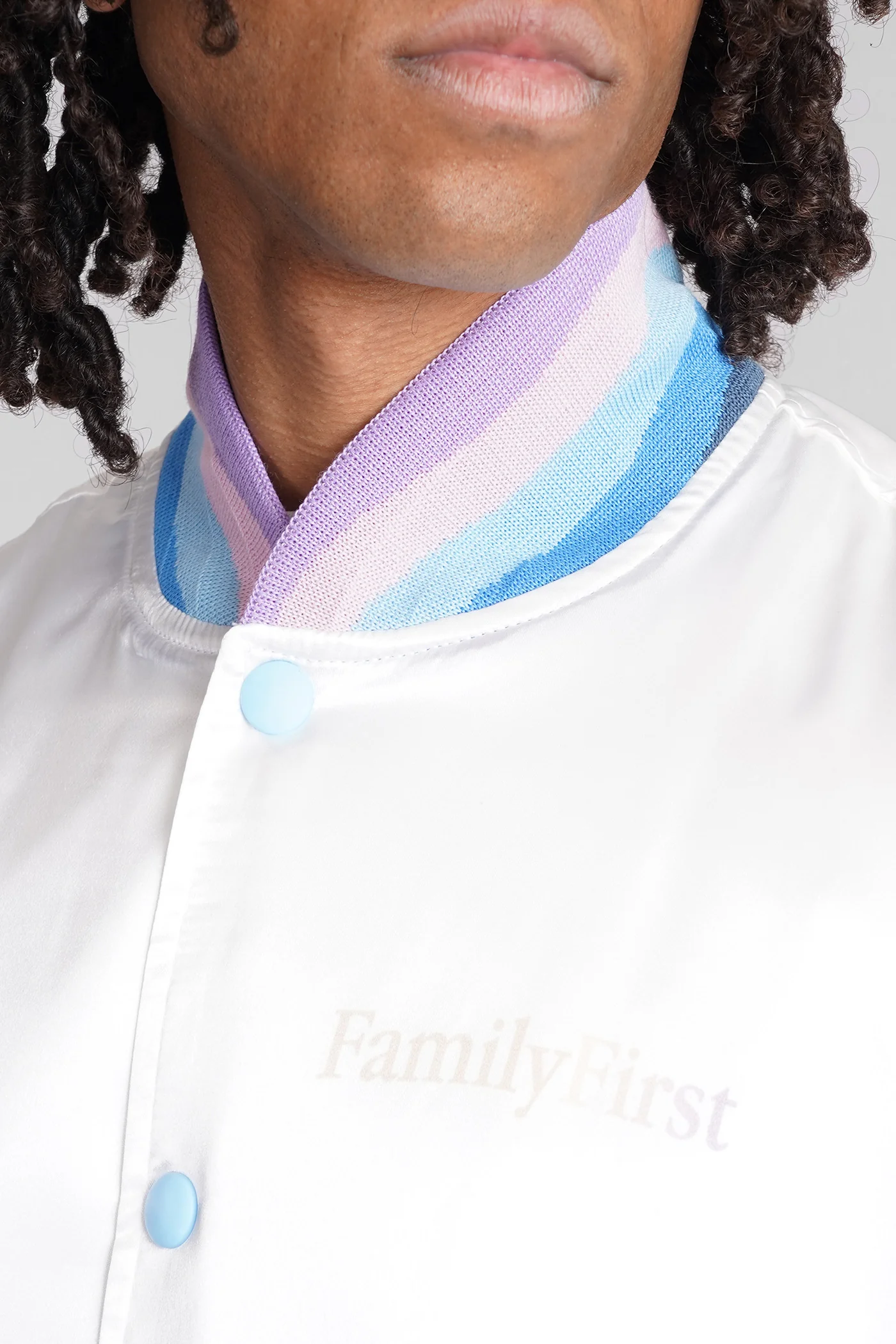 Bomber Jacket in white viscose - Image 5