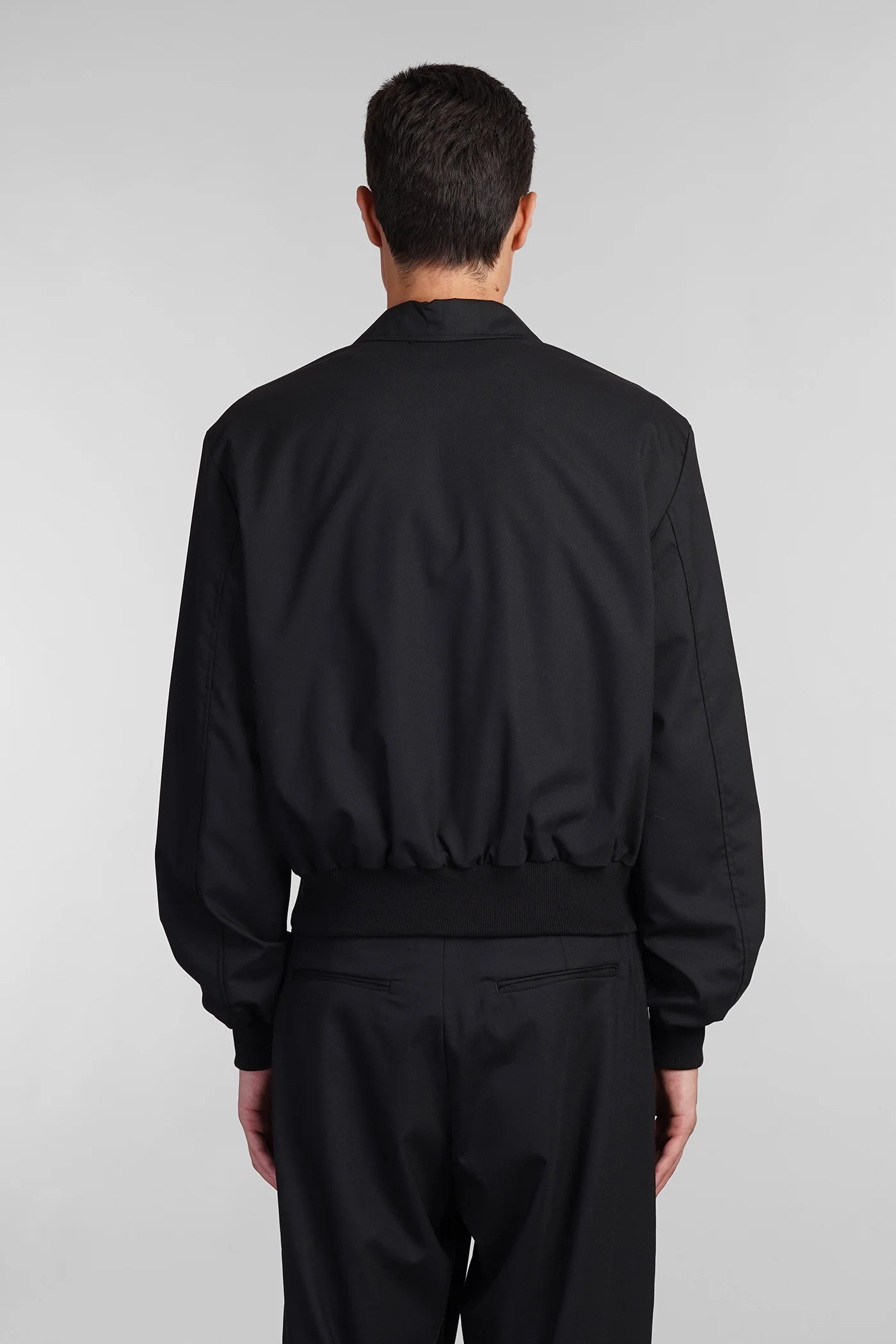 Casual jacket in black polyester - Image 3