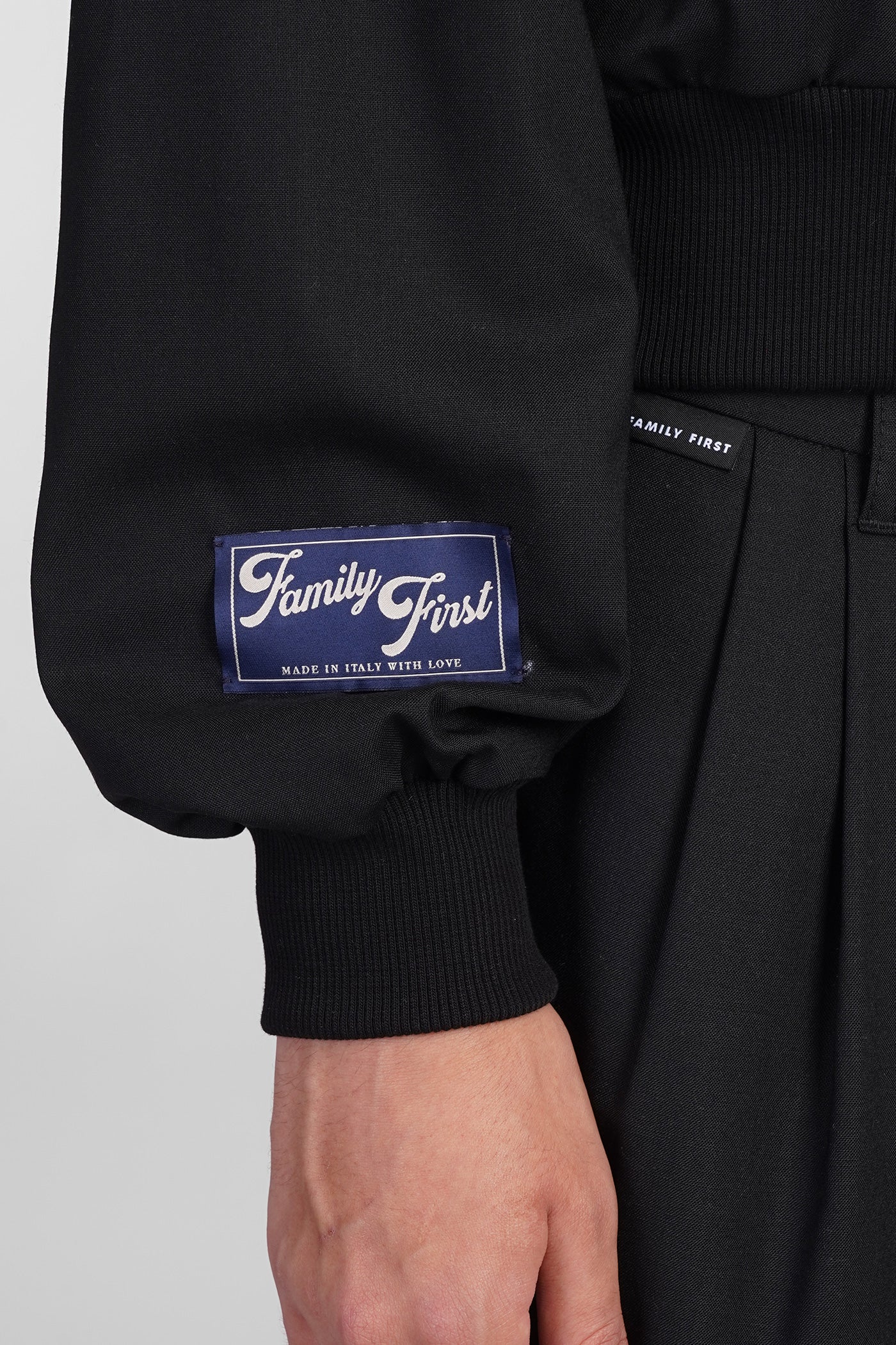 Casual jacket in black polyester - Image 5