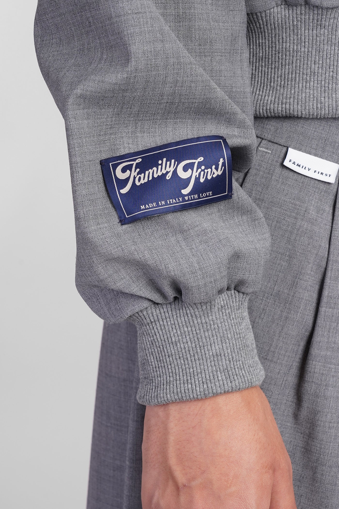 Casual jacket in grey polyester - Image 4