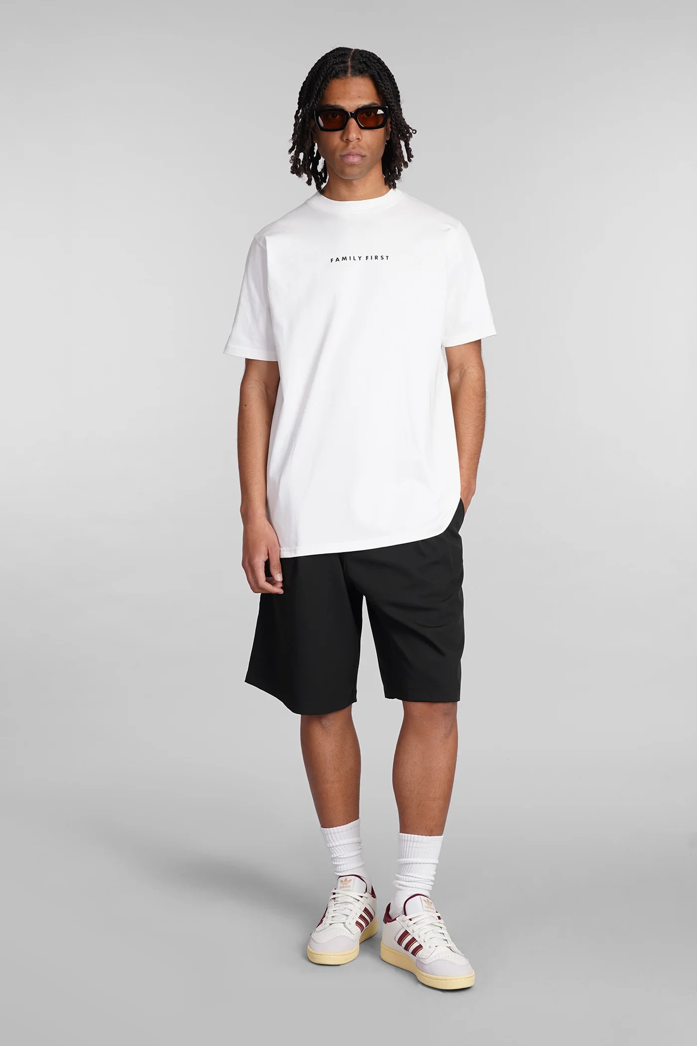 Shorts in black polyester - Image 2