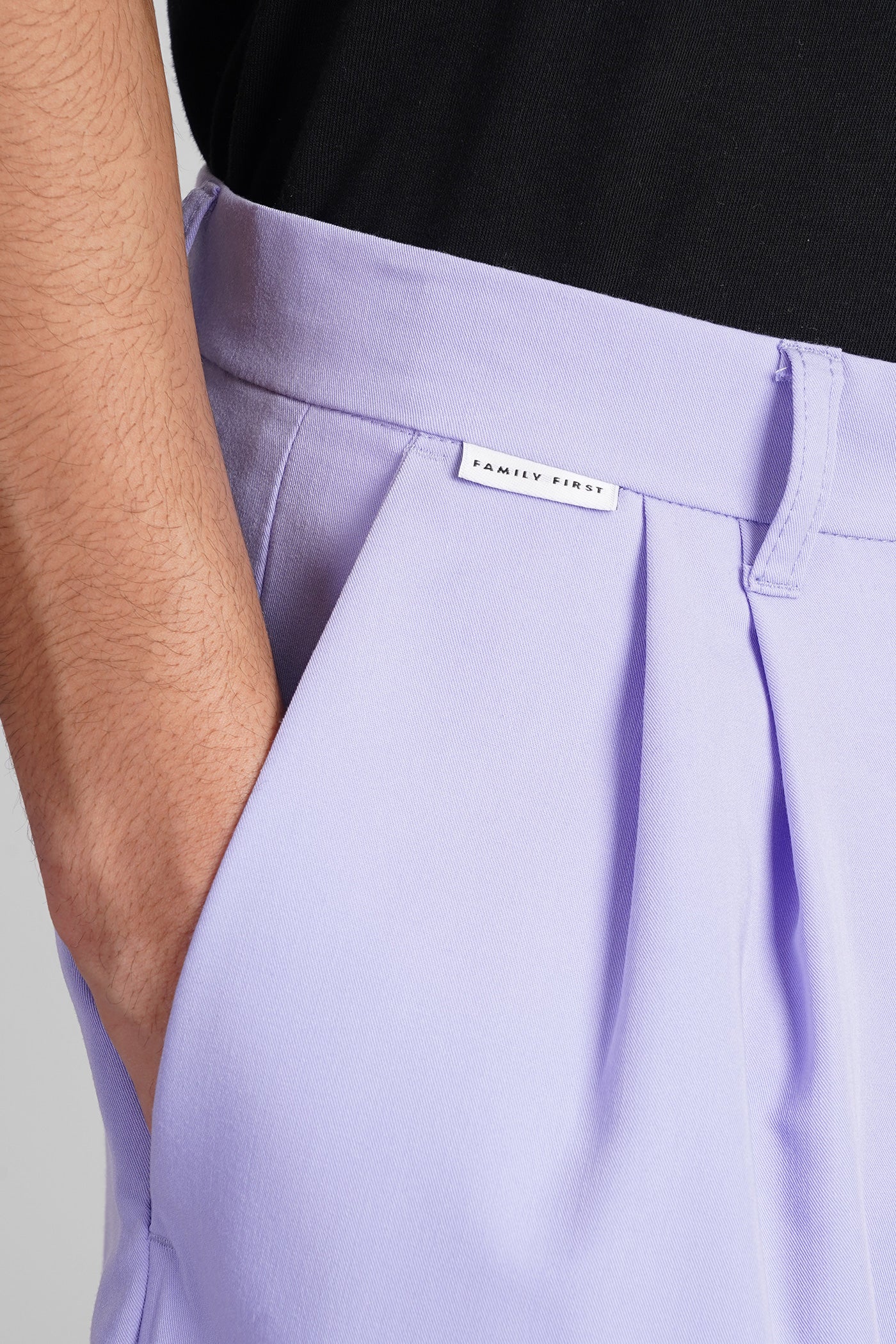 Shorts in Lilla polyester - Image 5