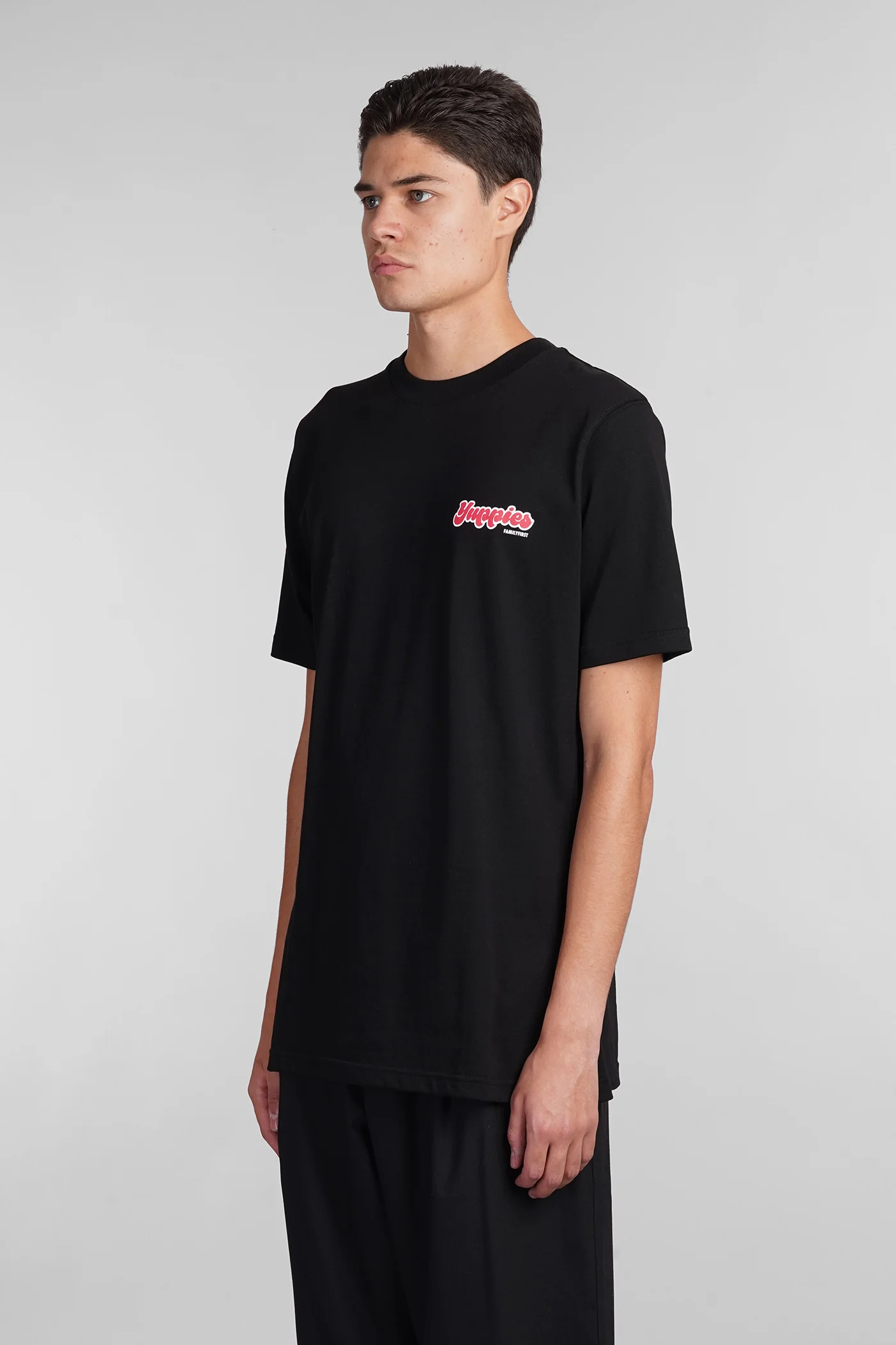 T-Shirt in black cotton - Image 4