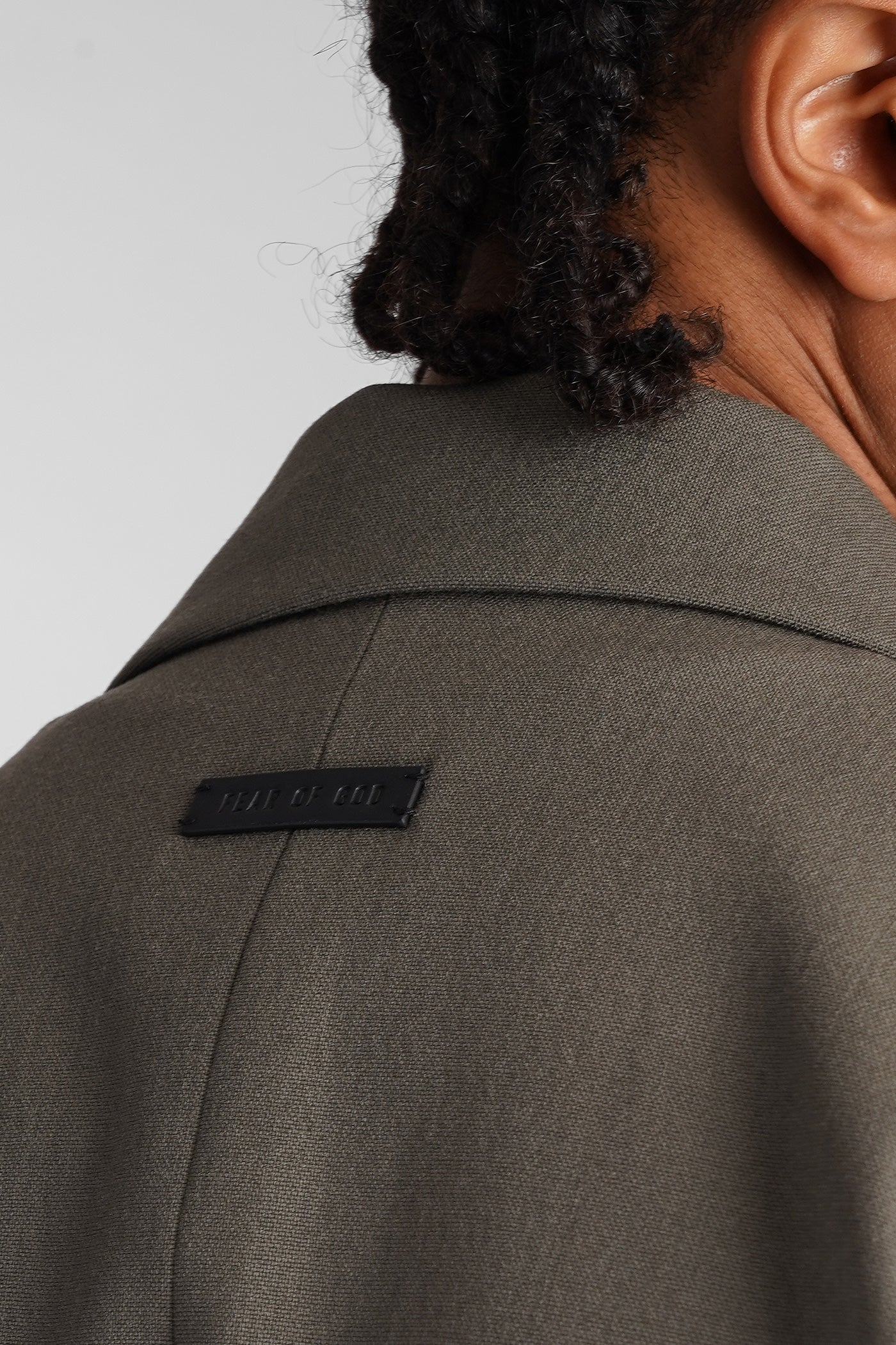 Blazer in green wool - Image 5