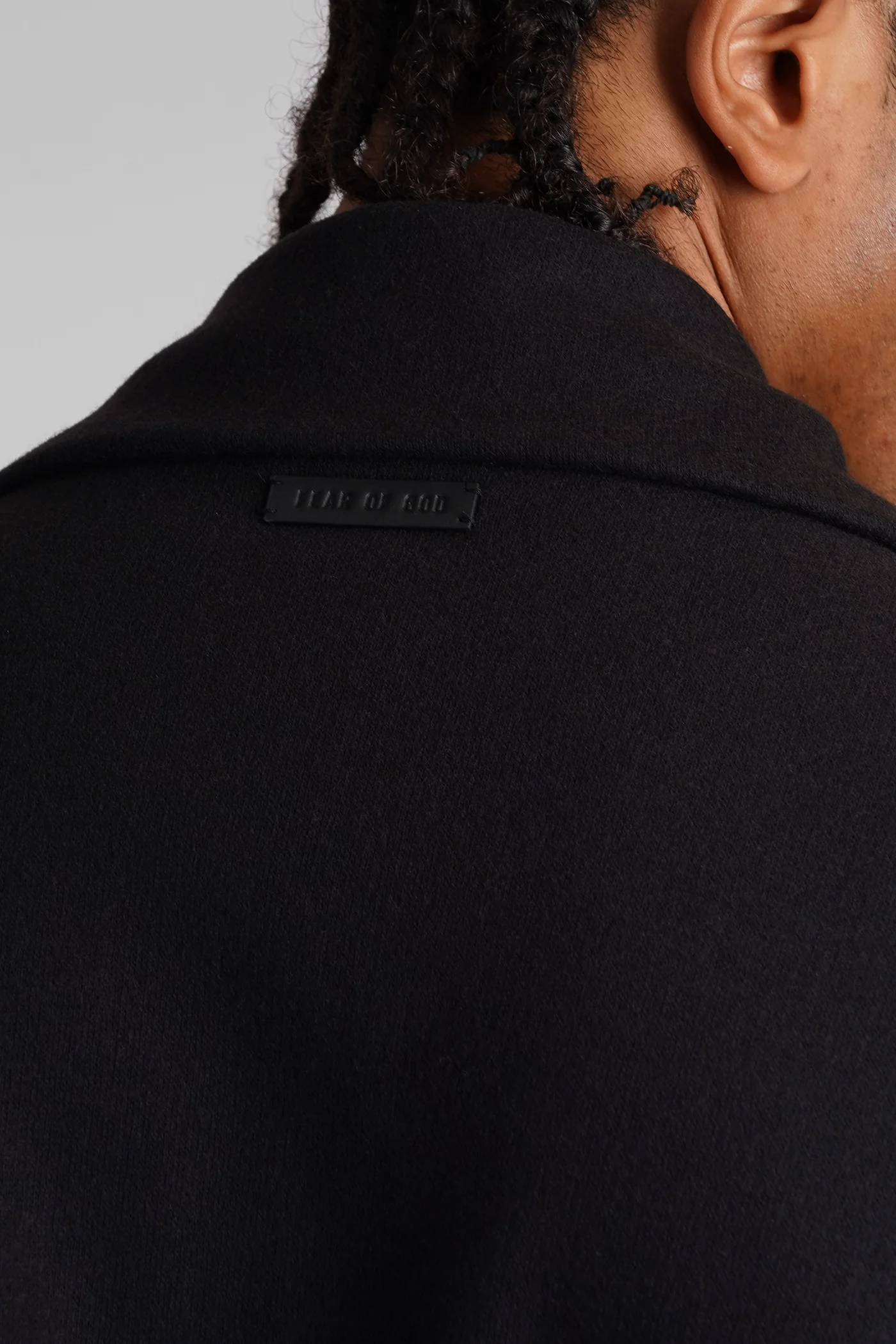 Casual jacket in black cotton - Image 5