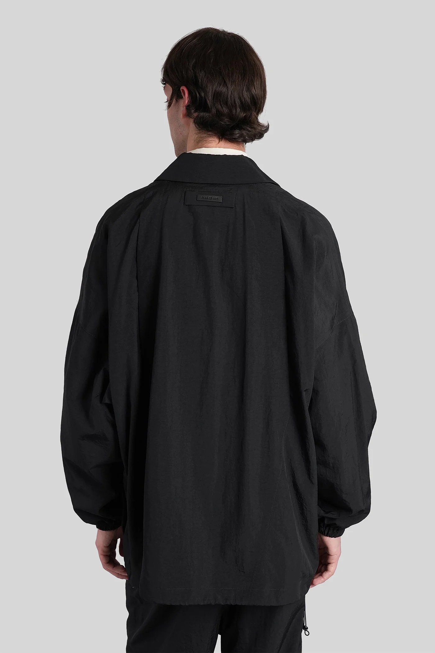 Casual jacket in black polyamide - Image 3