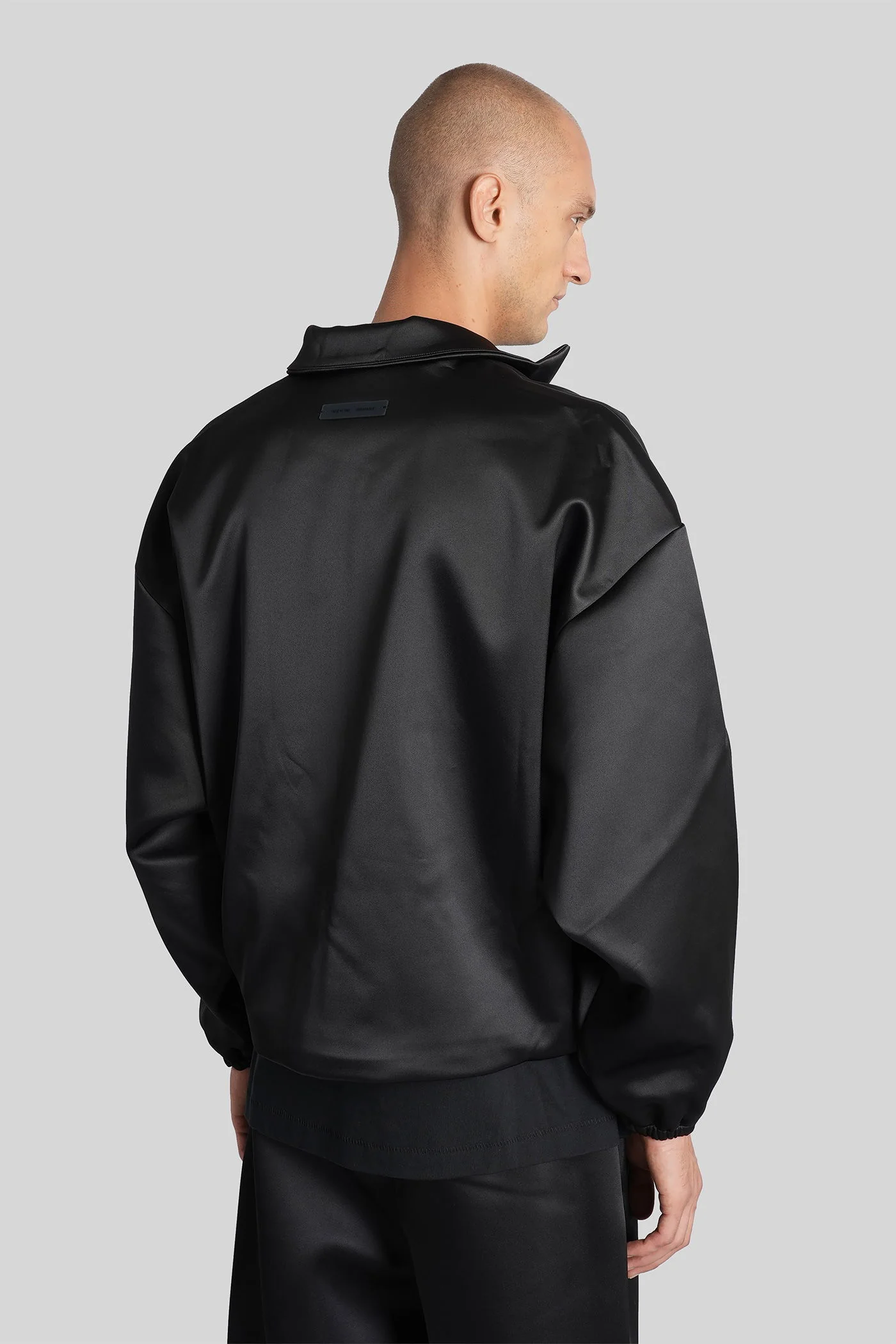 Bomber Jacket in black polyester - Image 3