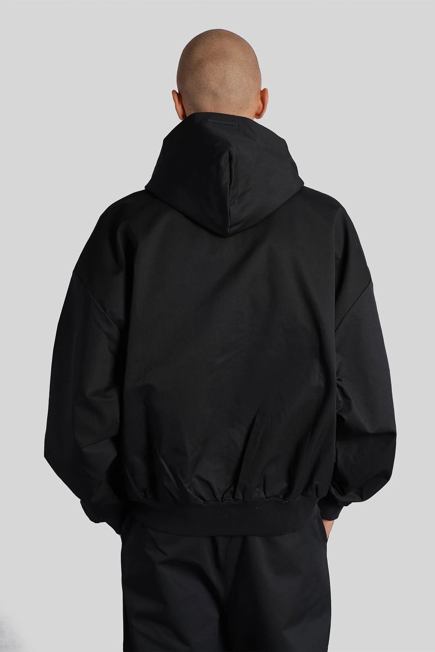 Casual jacket in black cotton - Image 3