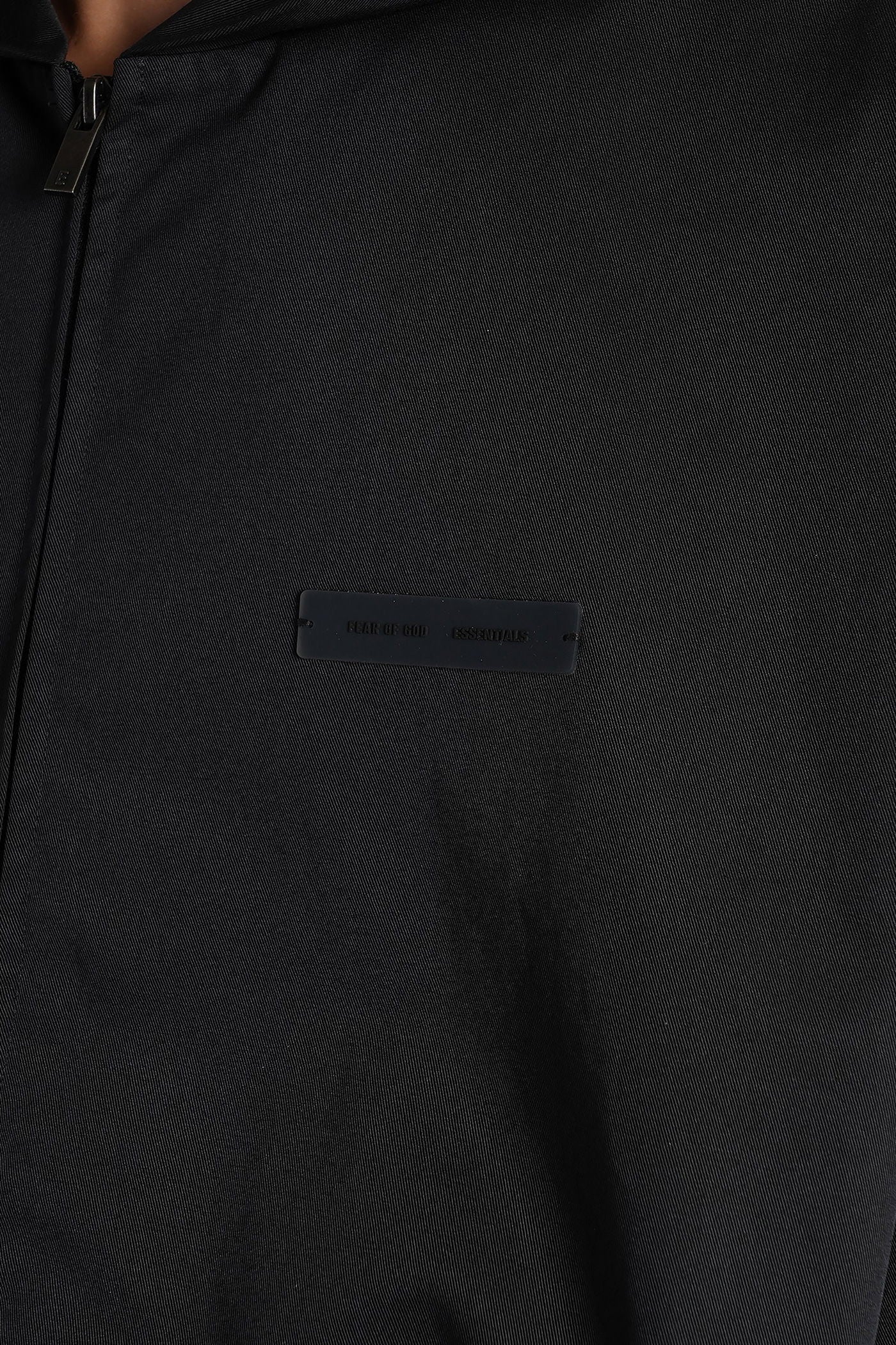 Casual jacket in black cotton - Image 5