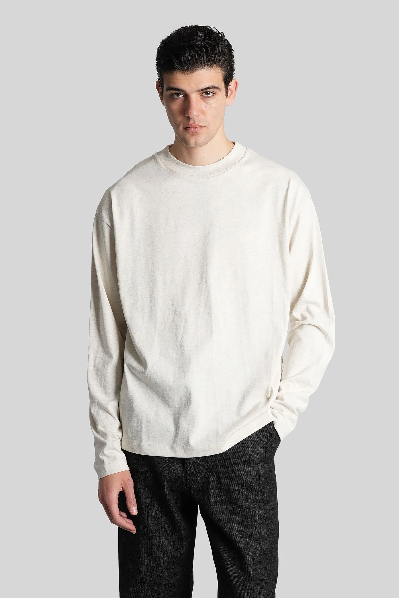 in grey cotton
