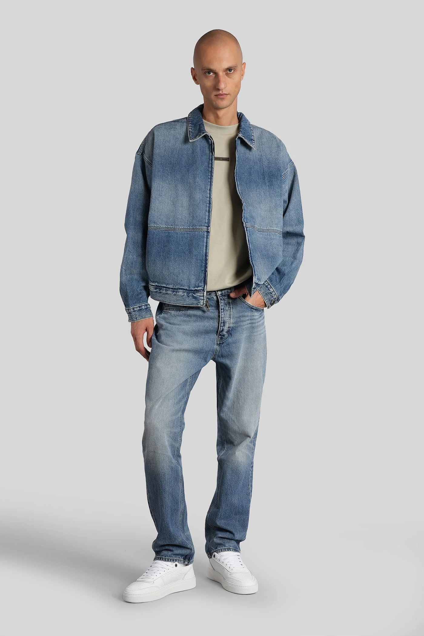 Jeans in blue cotton - Image 2