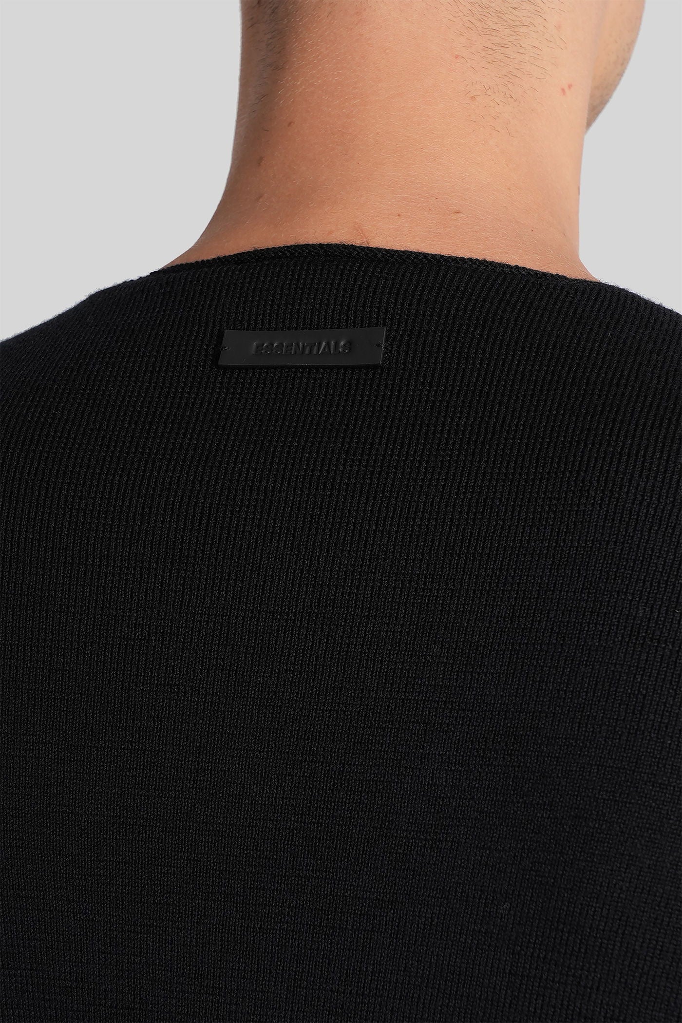 Knitwear in black wool - Image 5