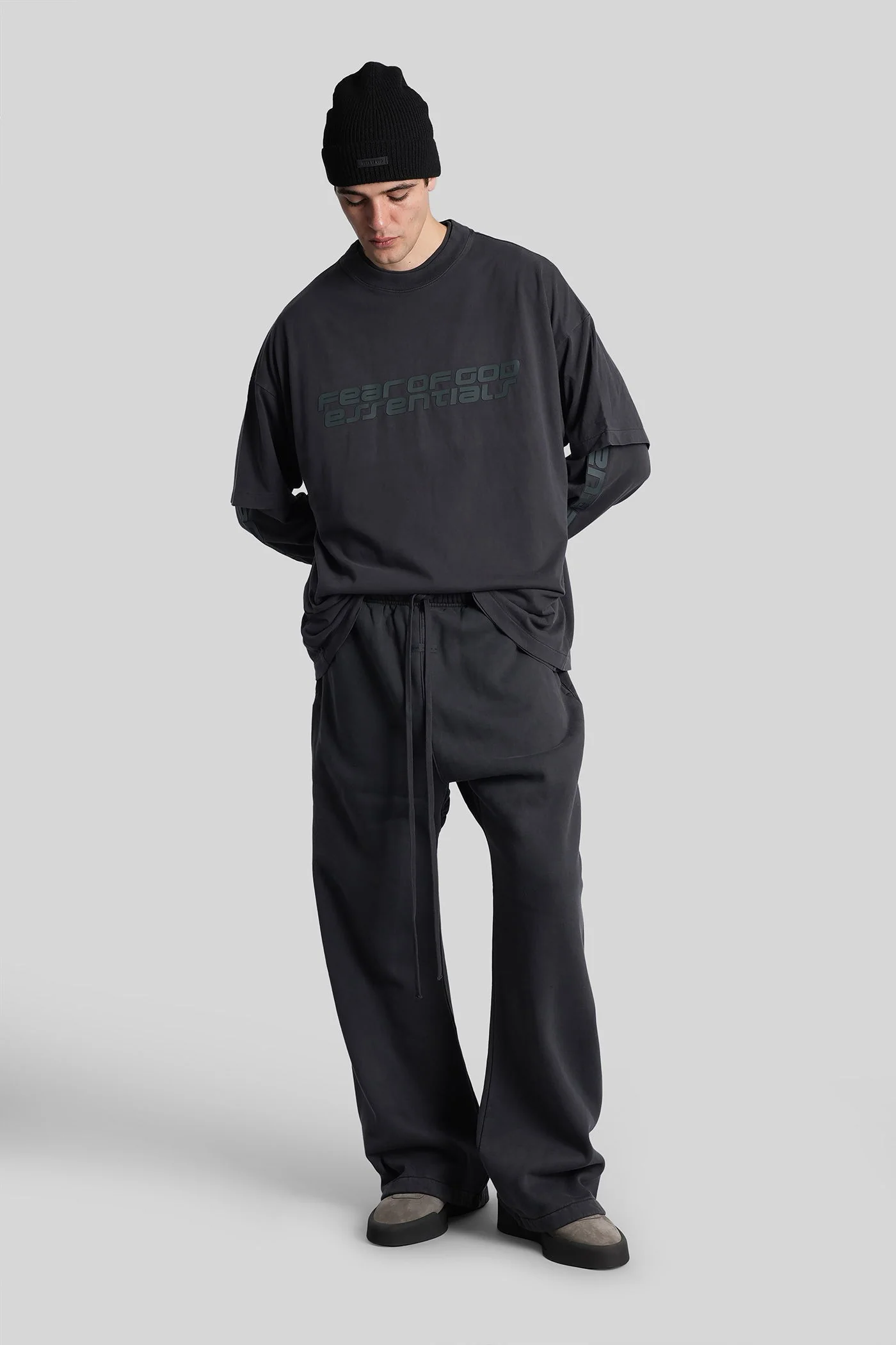 Pants in black cotton - Image 2