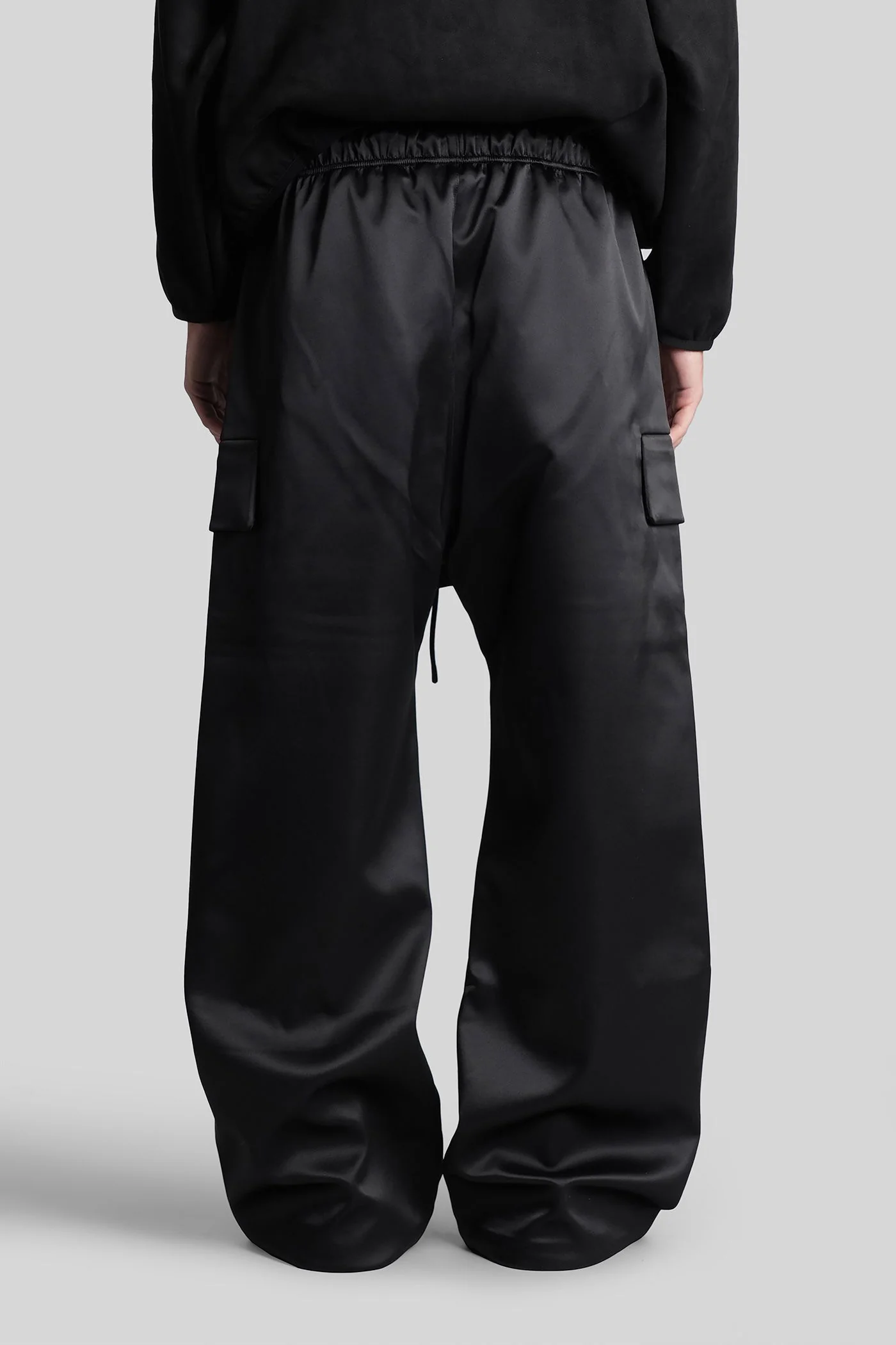 Pants in black polyester - Image 3
