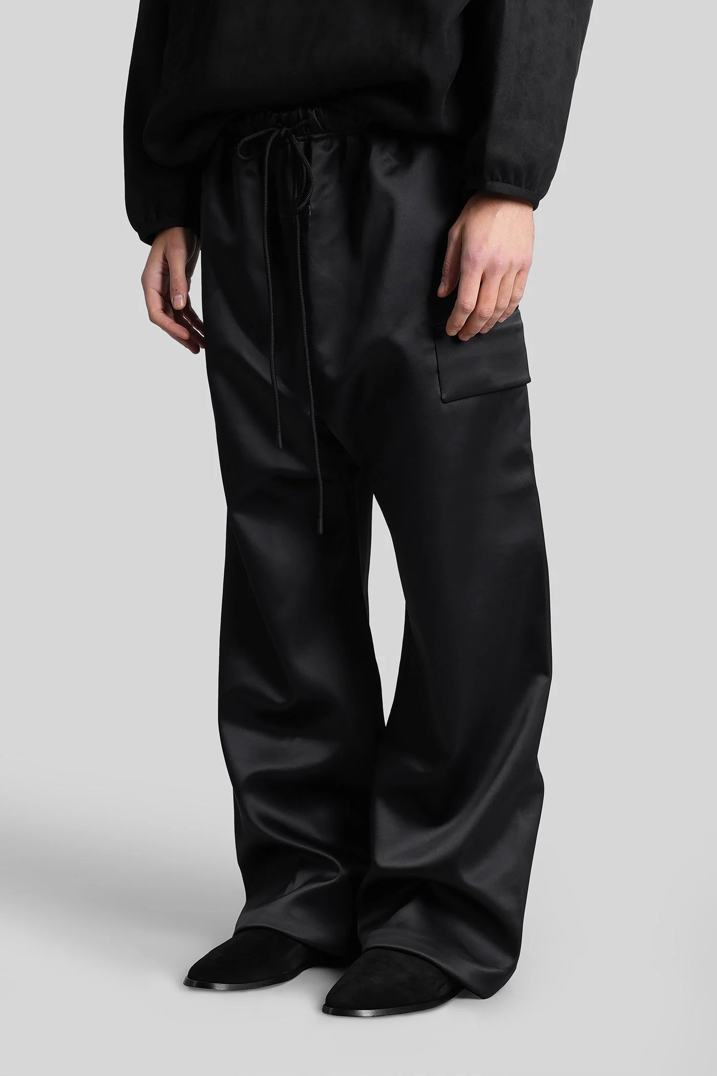 Pants in black polyester - Image 4